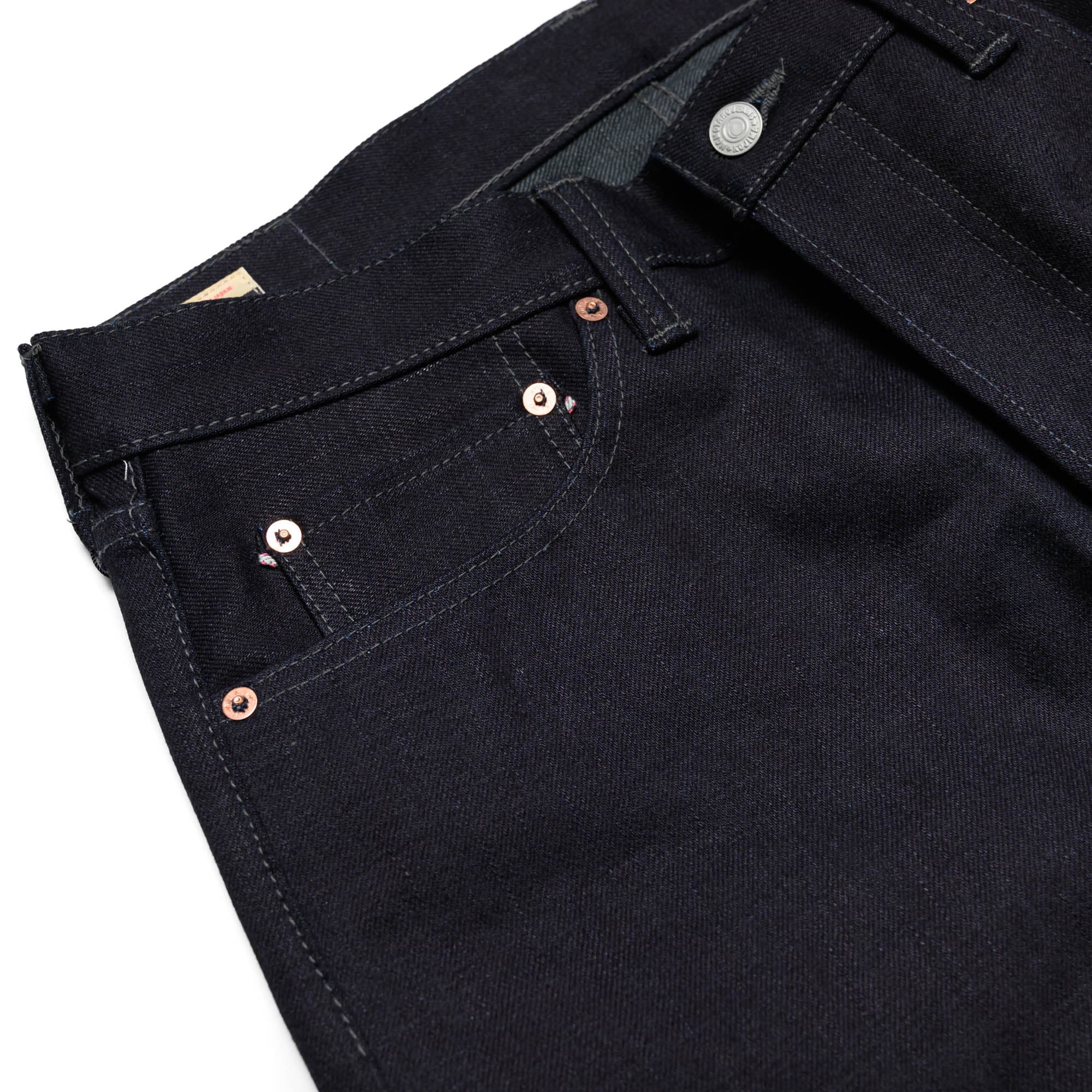 0605-52G 18oz Indigo Grey Double Faced Denim - Natural Tapered