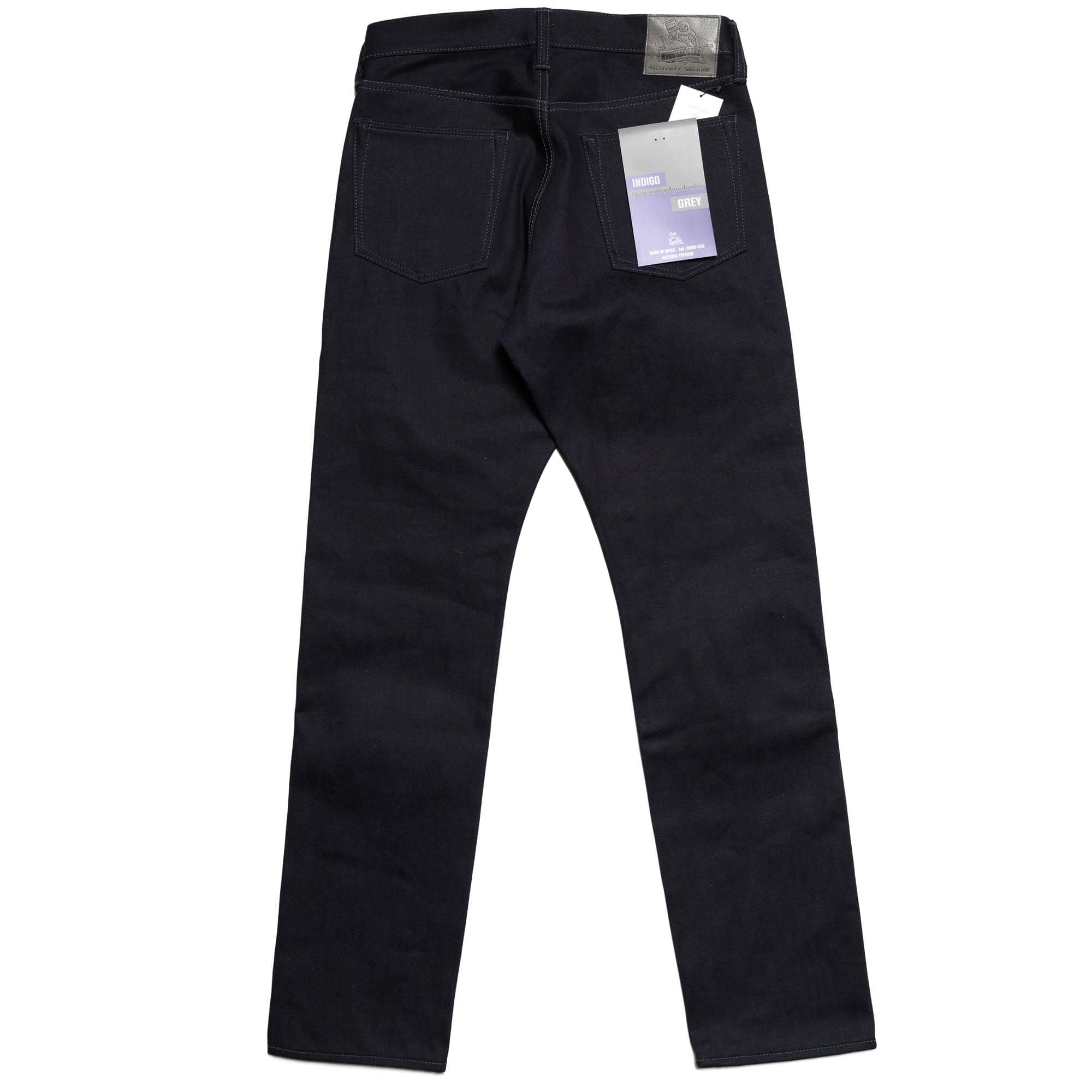 0605-52G 18oz Indigo Grey Double Faced Denim - Natural Tapered