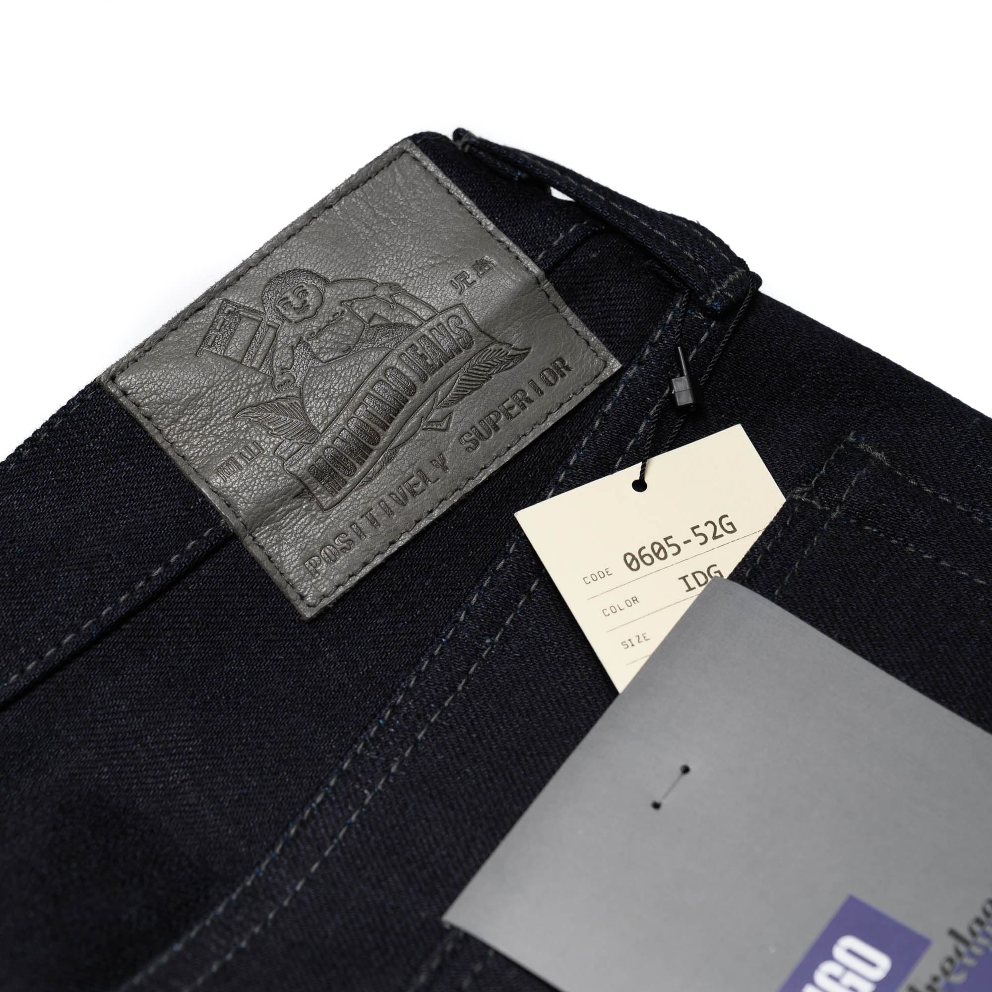 0605-52G 18oz Indigo Grey Double Faced Denim - Natural Tapered