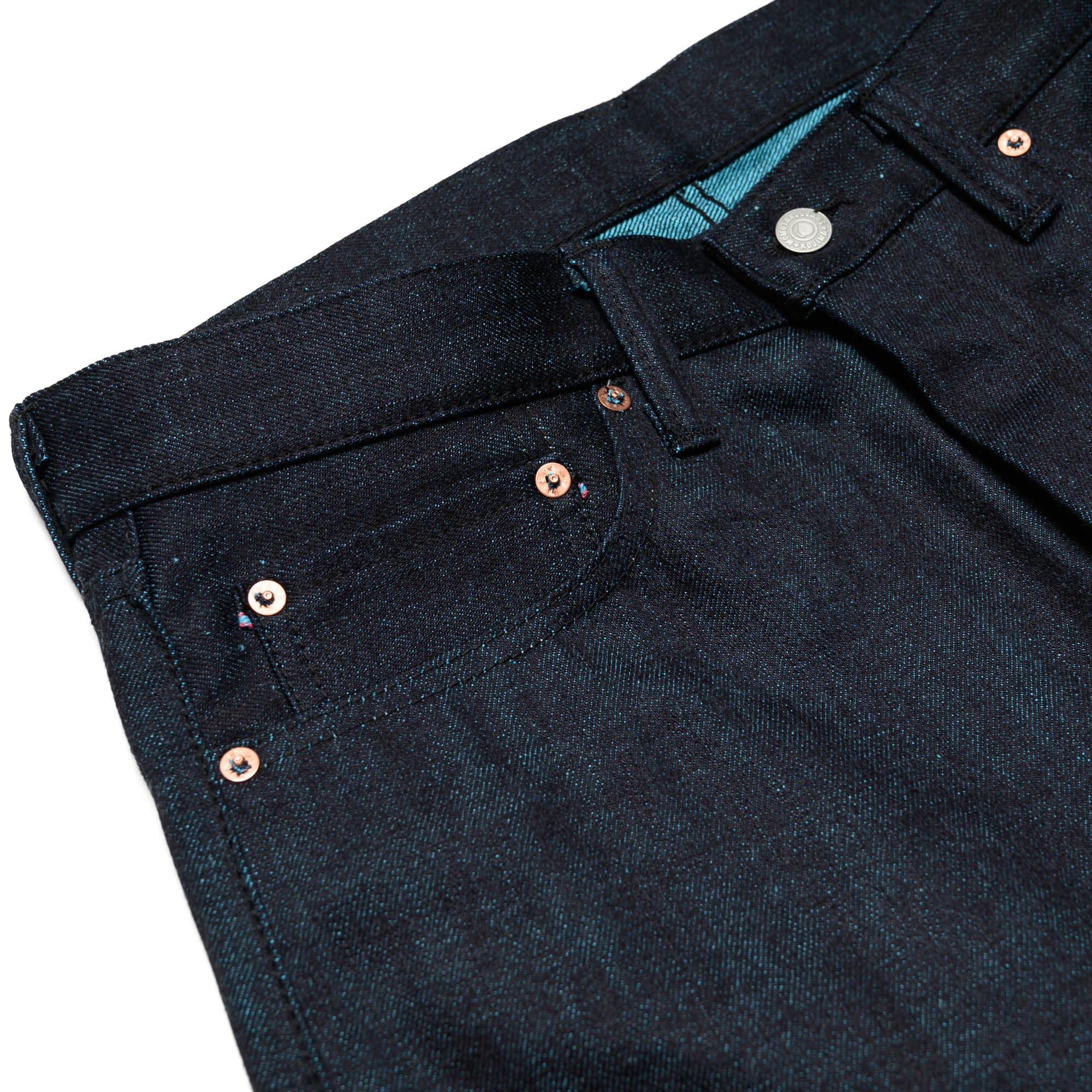 0405-IM 15.7oz High Tapered Selvedge Denim - Mint