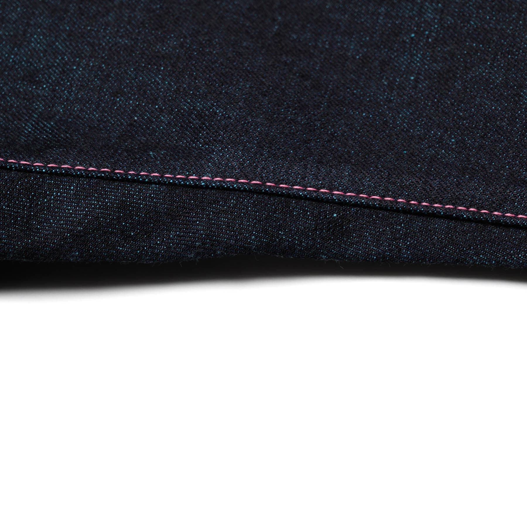 Momotaro 0605-IM 15.7oz Natural Taper Selvedge Denim Mint Inseam Detail