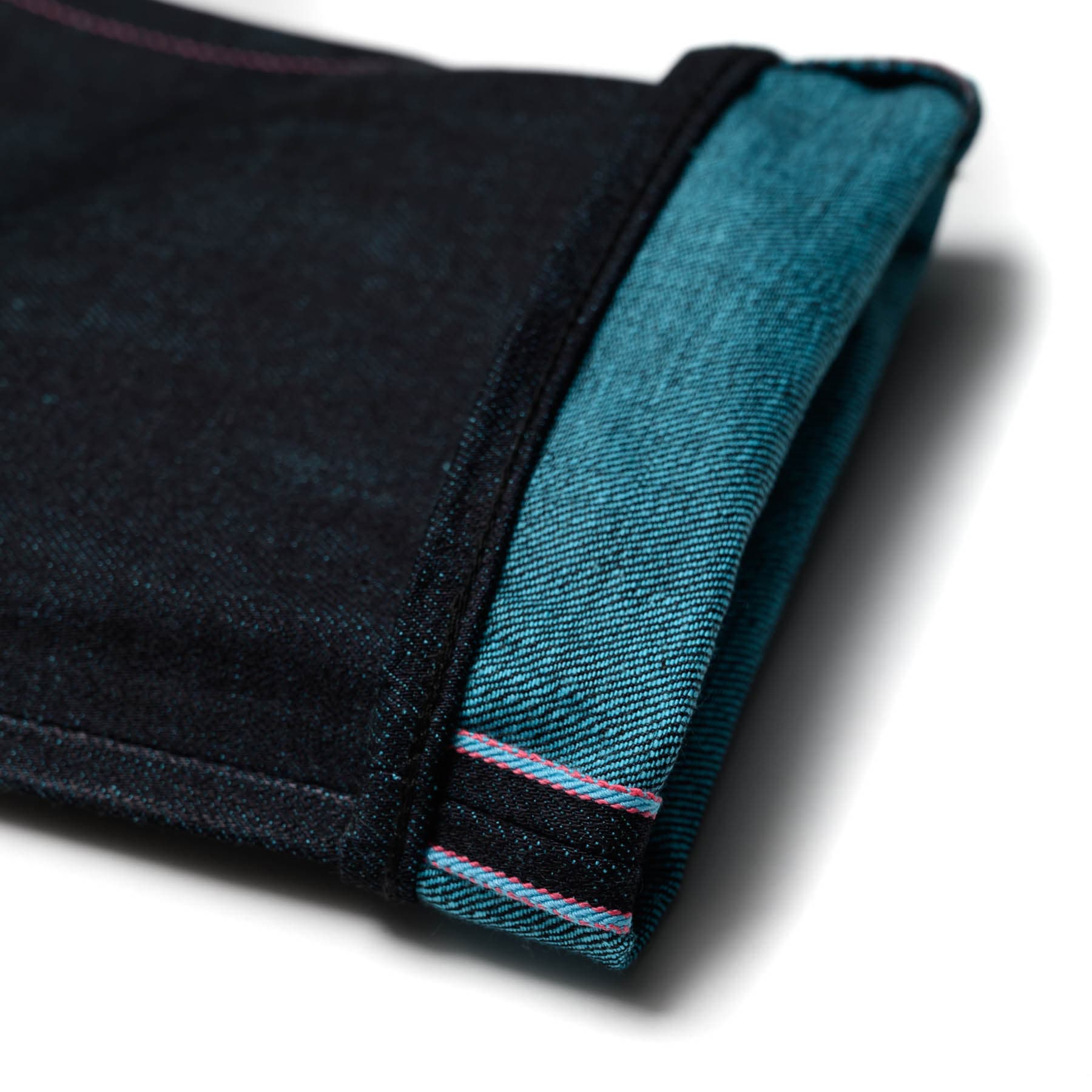 Momotaro 0605-IM 15.7oz Natural Taper Selvedge Denim Mint Selvedge ID Detail