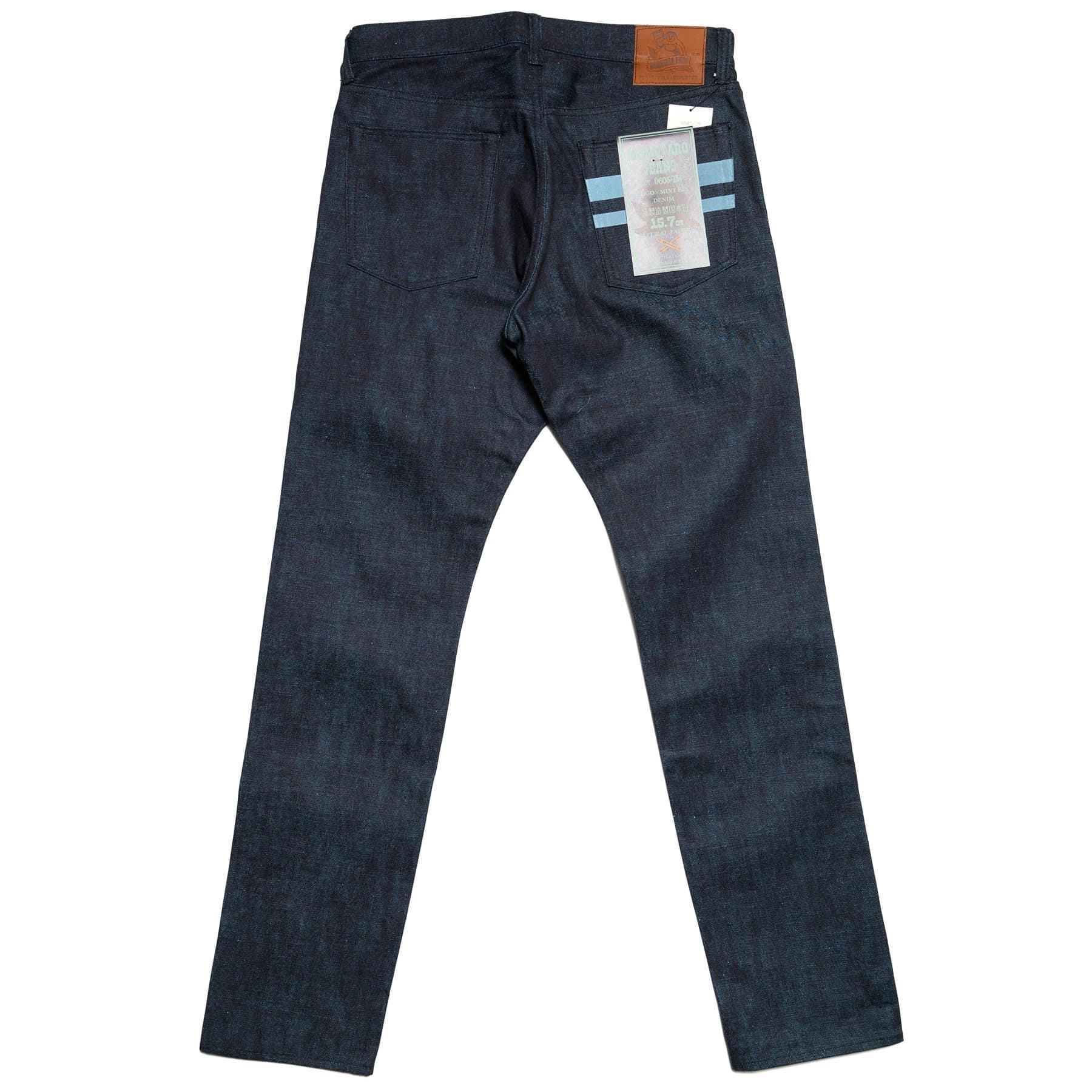 Momotaro 0605-IM 15.7oz Natural Taper Selvedge Denim Mint Rear