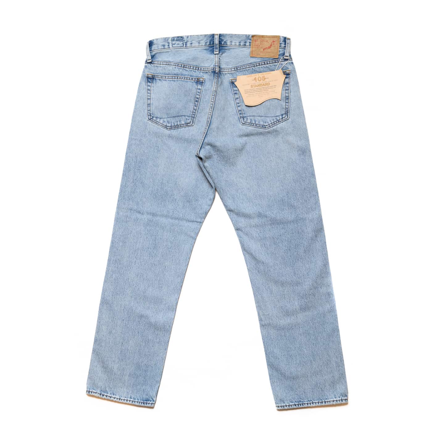 orSlow 105 90's Denim Sky Blue Rear