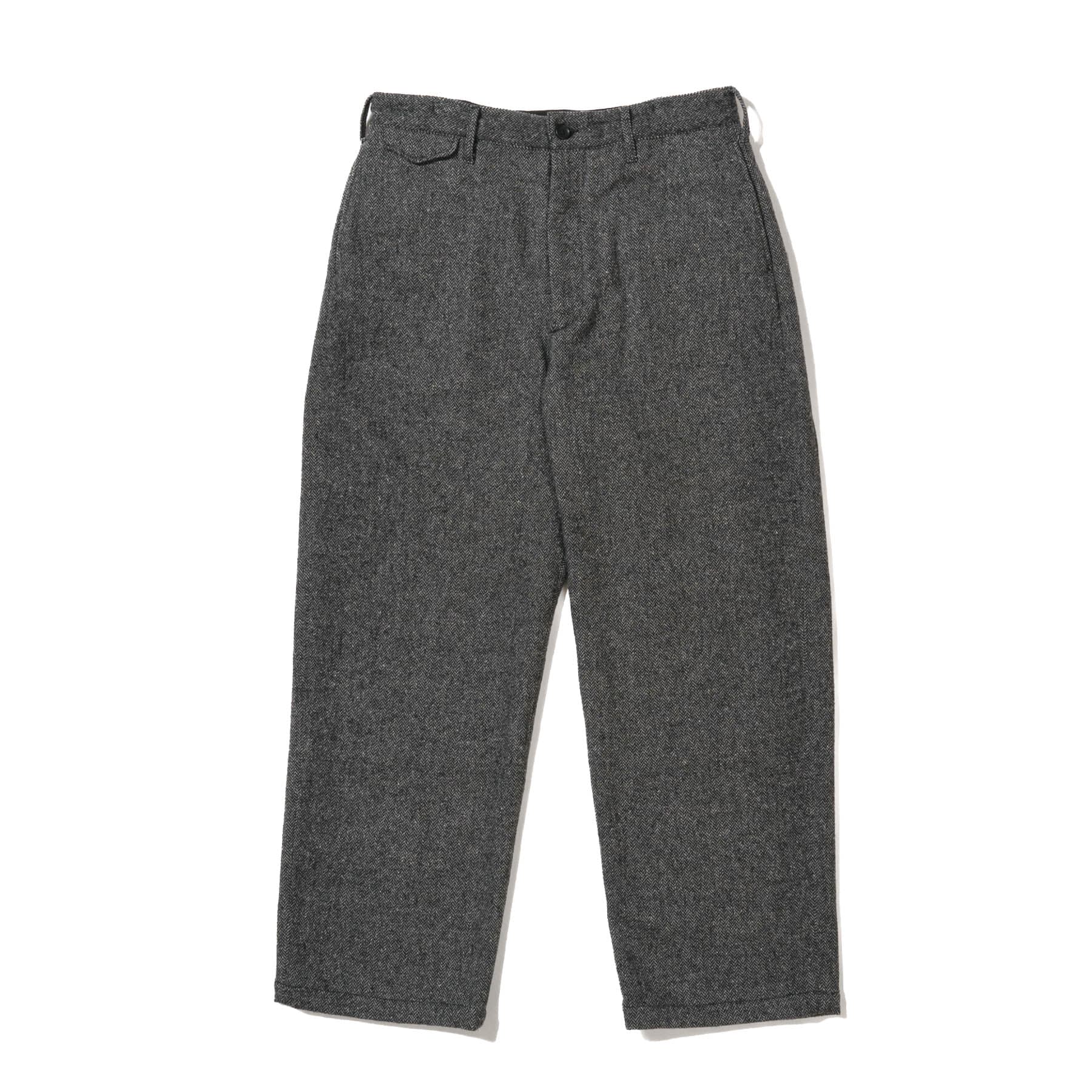 Officer Pant - Grey Poly Wool Herringbone