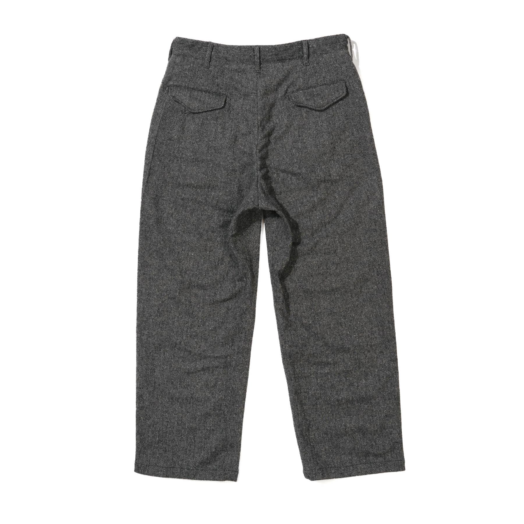 Officer Pant - Grey Poly Wool Herringbone