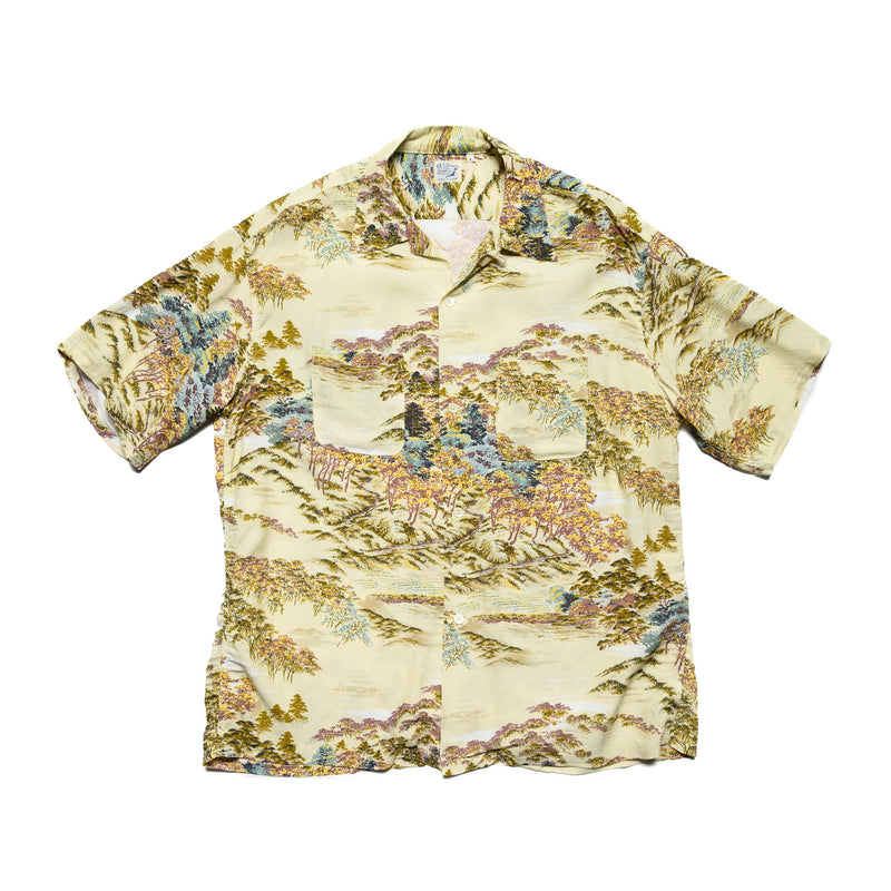 orSlow Hawaiian Shirt Yellow Front