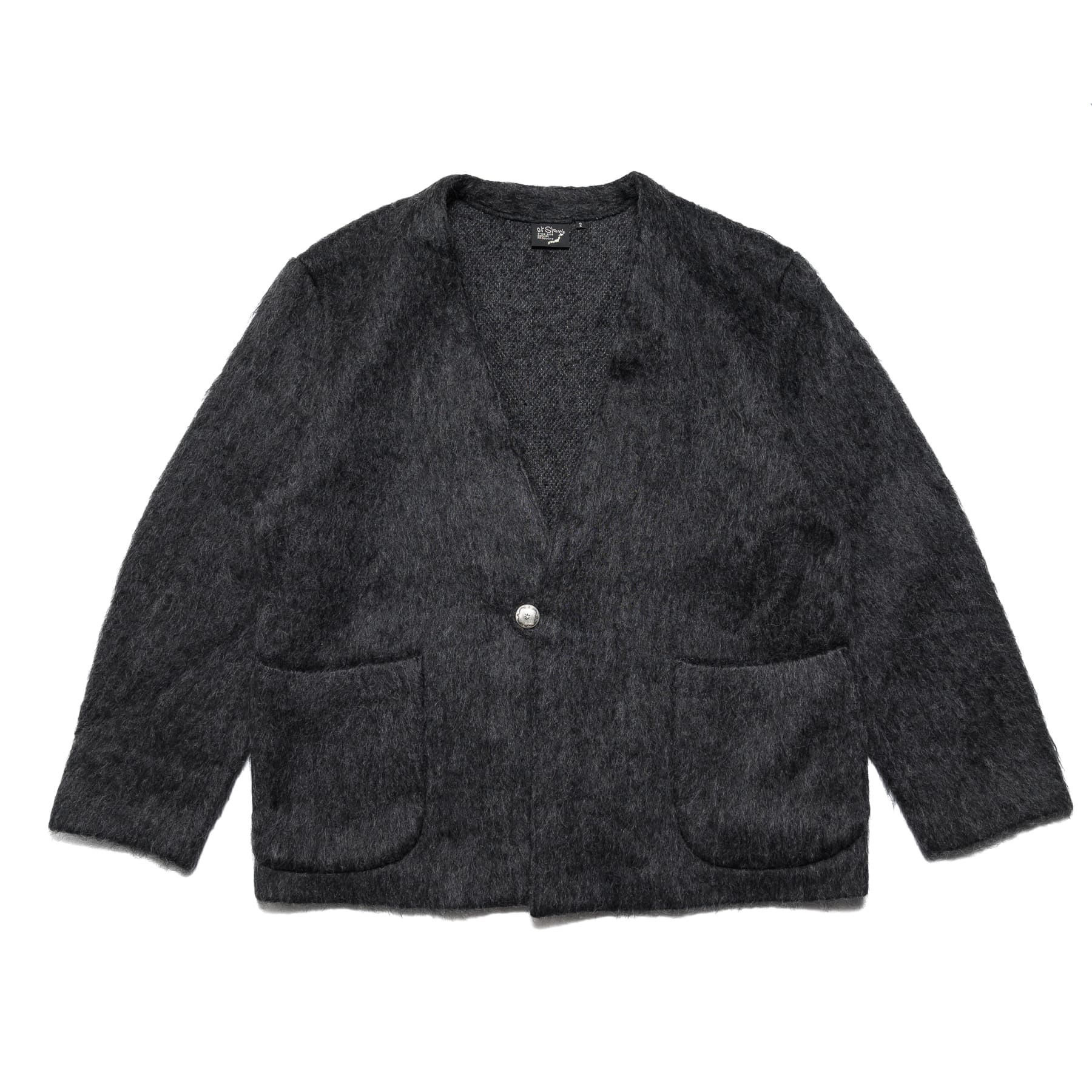 Mohair Cardigan - Charcoal Gray