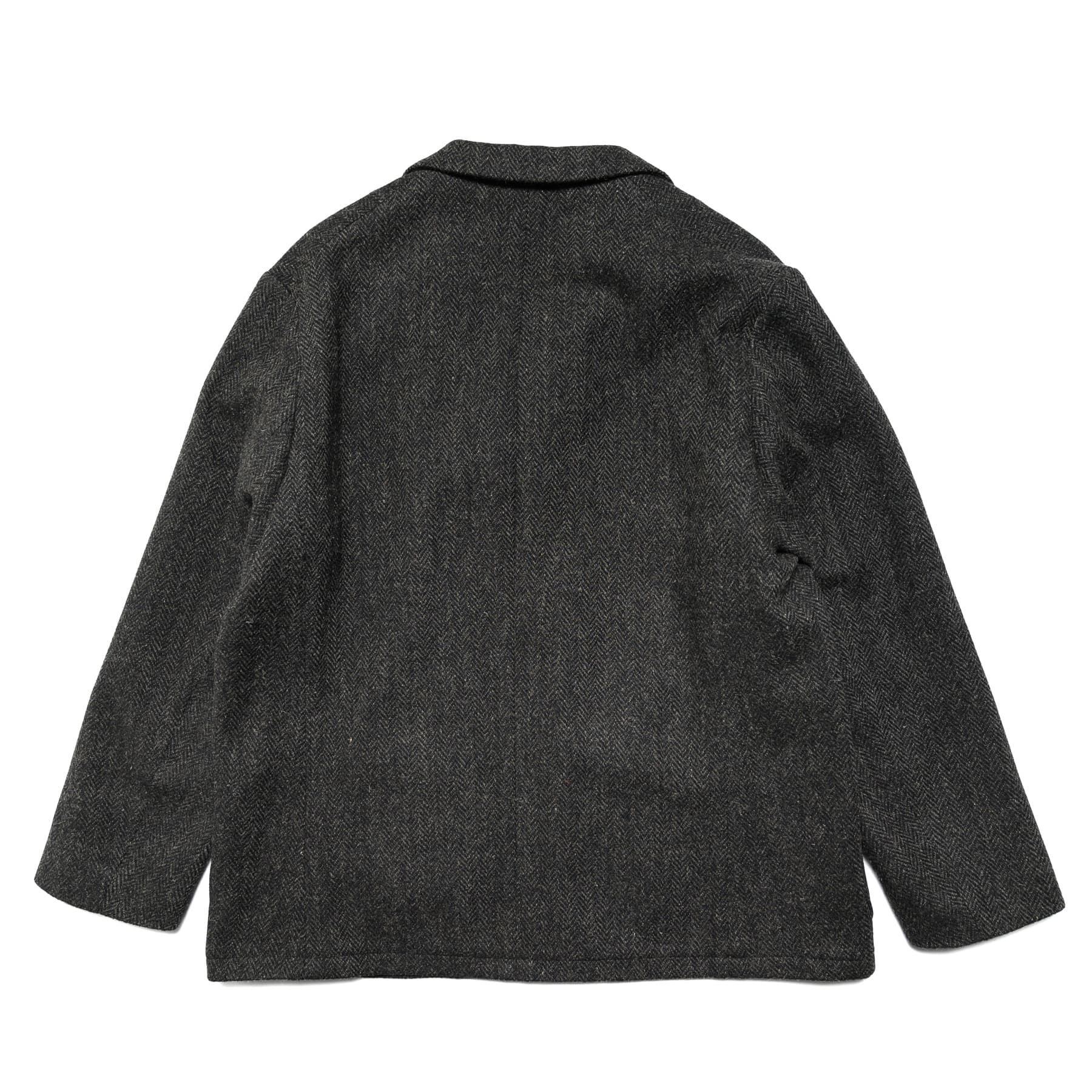 Relax Fit Harris Tweed Jacket - Black