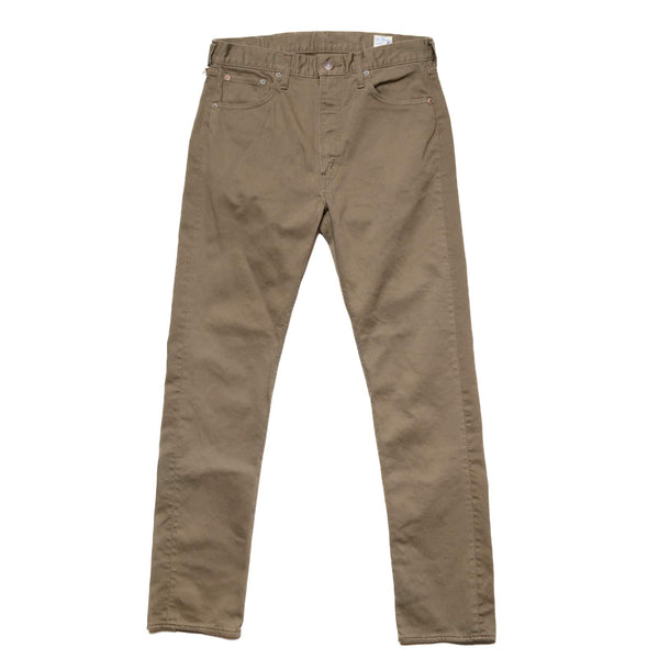 orSlow 107 Cotton Pique Ivy Fit Pants Dusty Olive Front