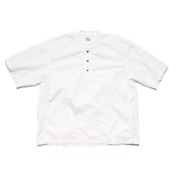 Typewriter Cloth Pullover Shirt - White