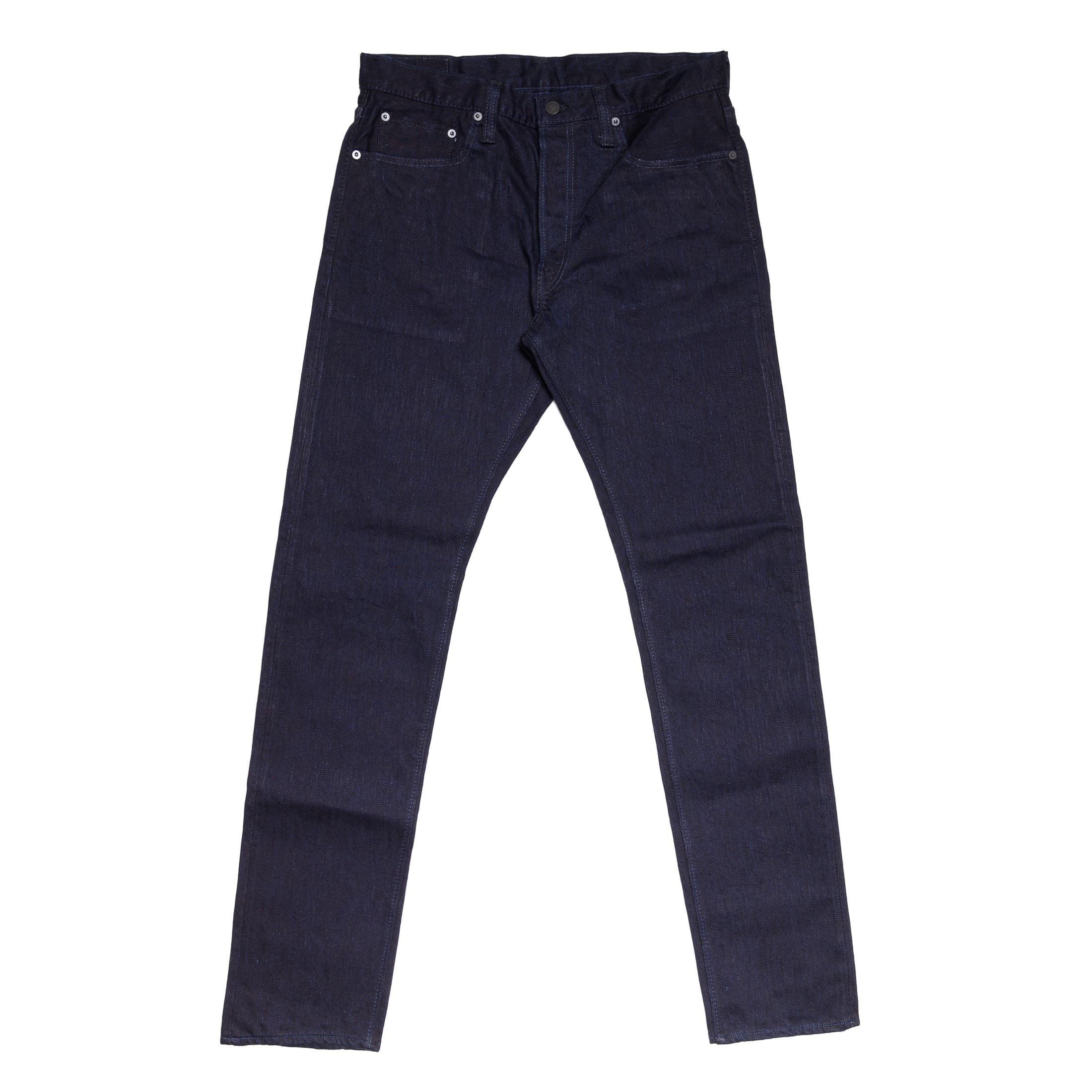 1167-WID 13oz Extra Slub Stretch Selvedge Denim - Relaxed Tapered - Double Indigo