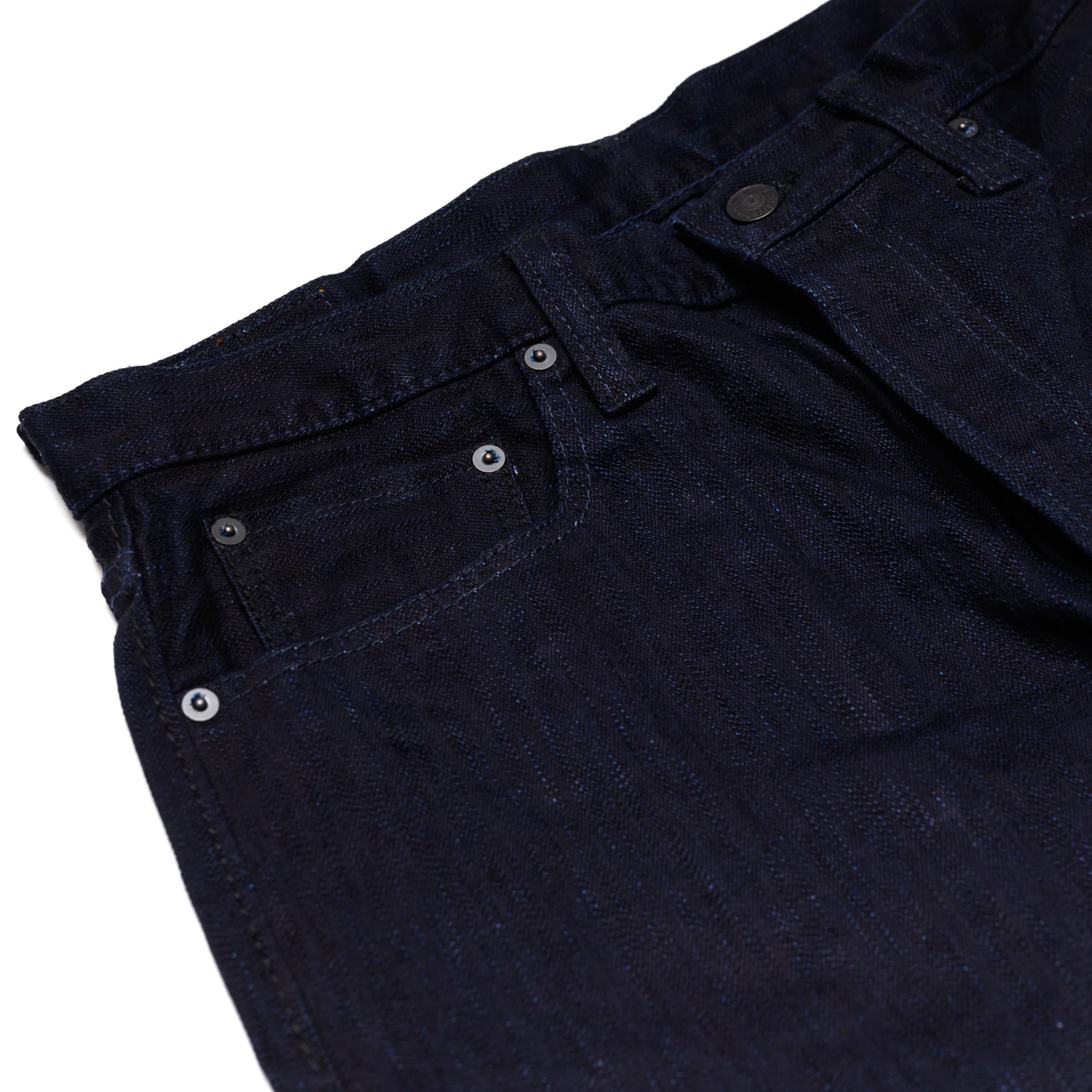 1167-WID 13oz Extra Slub Stretch Selvedge Denim - Relaxed Tapered - Double Indigo