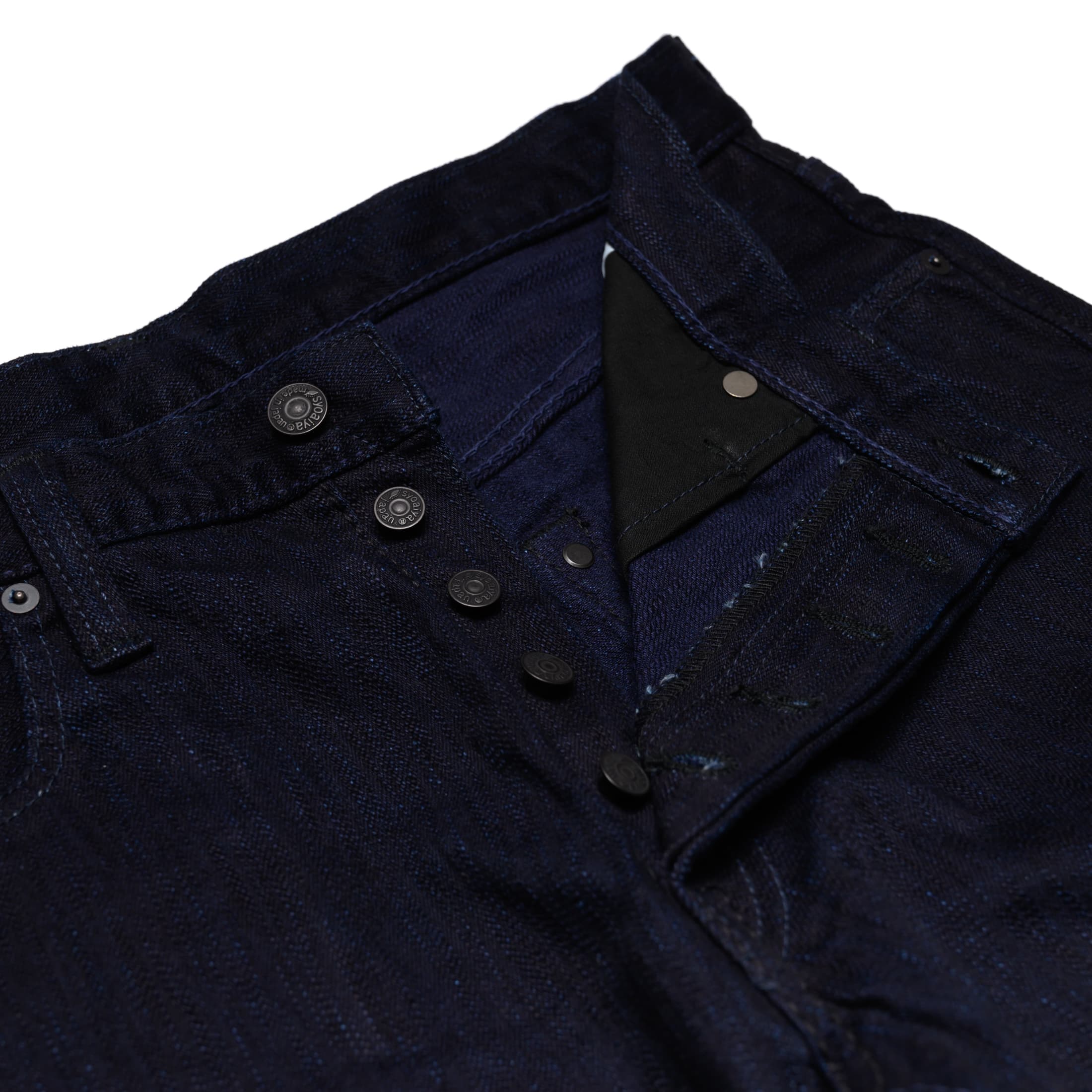 1167-WID 13oz Extra Slub Stretch Selvedge Denim - Relaxed Tapered - Double Indigo