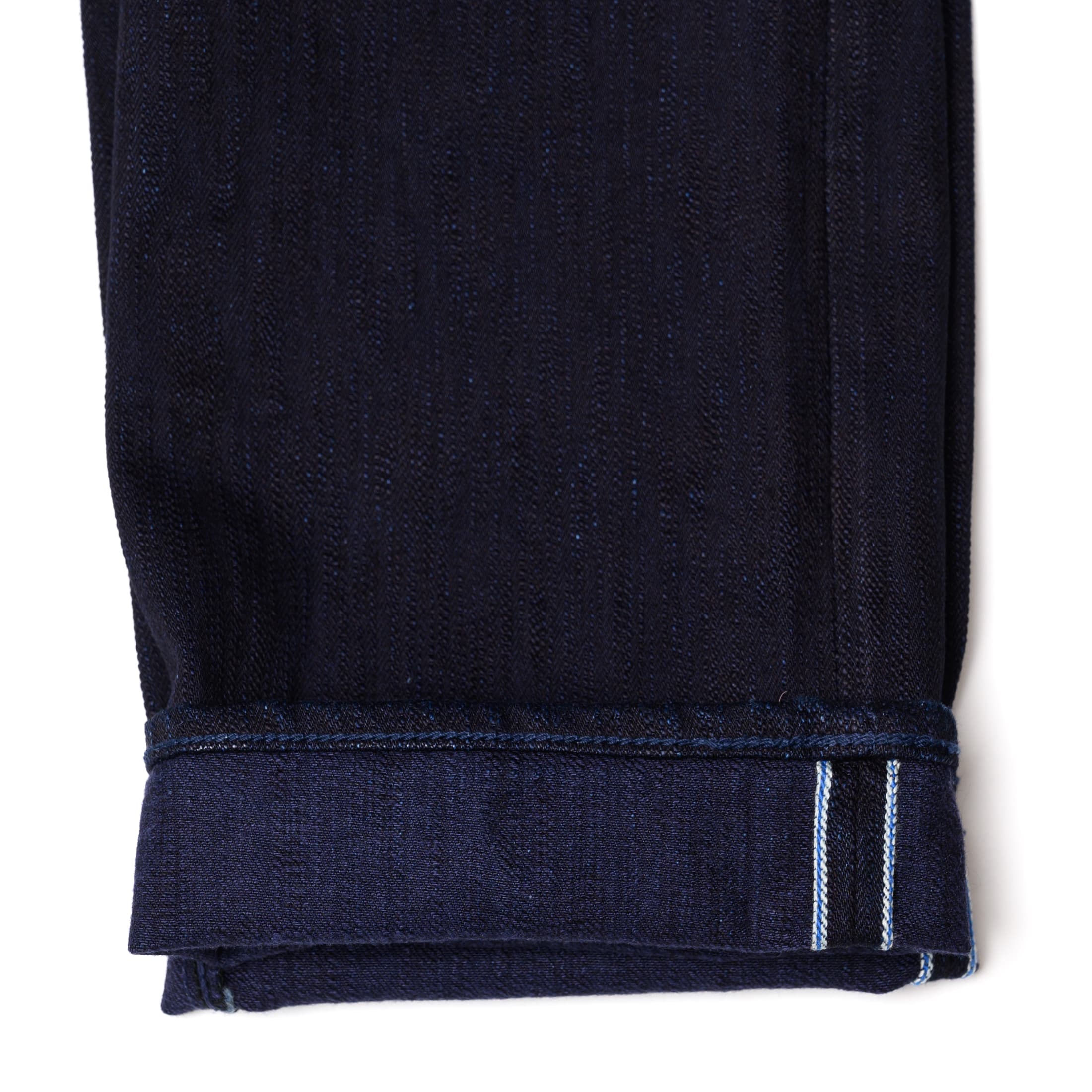 1167-WID 13oz Extra Slub Stretch Selvedge Denim - Relaxed Tapered - Double Indigo