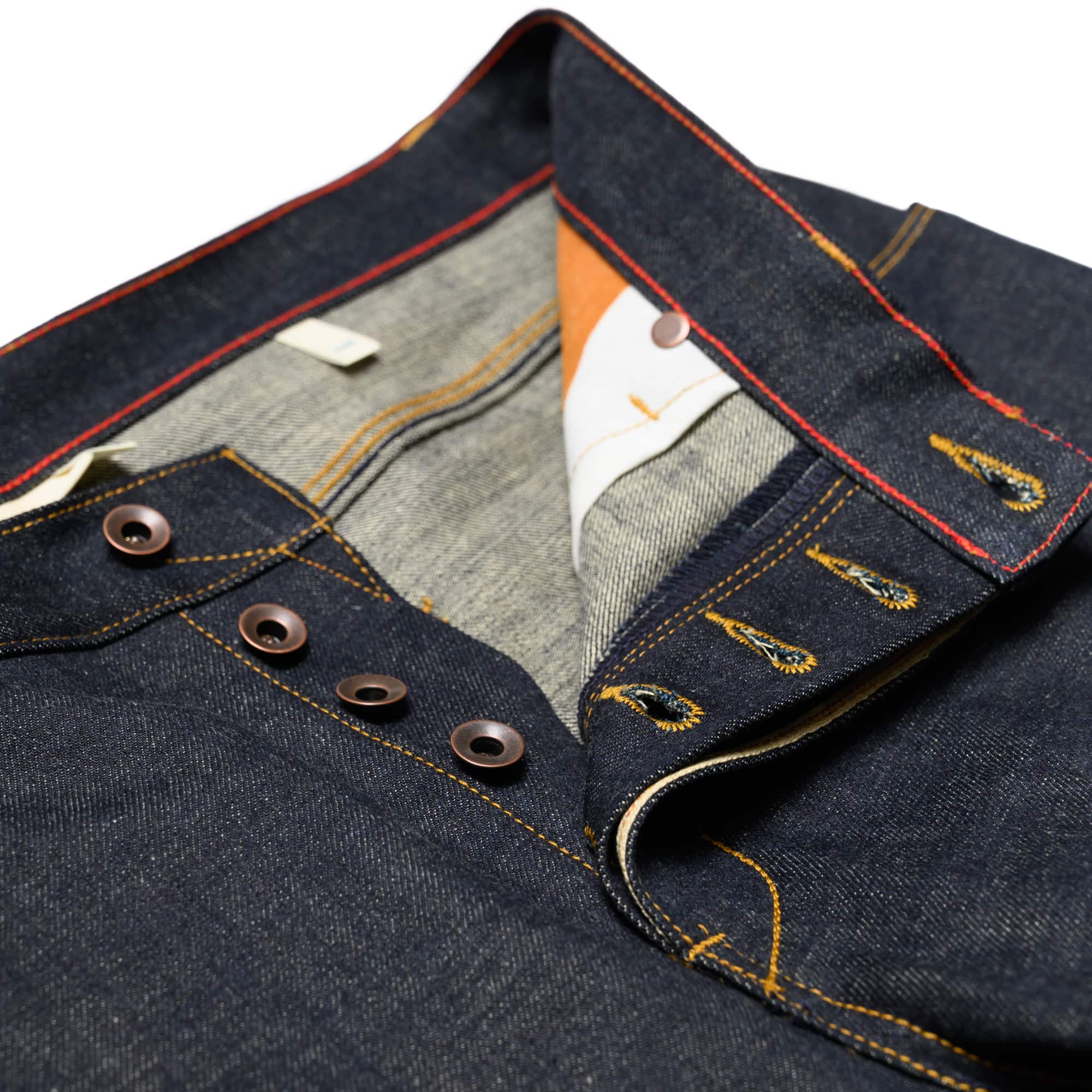 Raleigh Jones 13oz Nihon Menpu Selvedge Denim Button Fly Detail