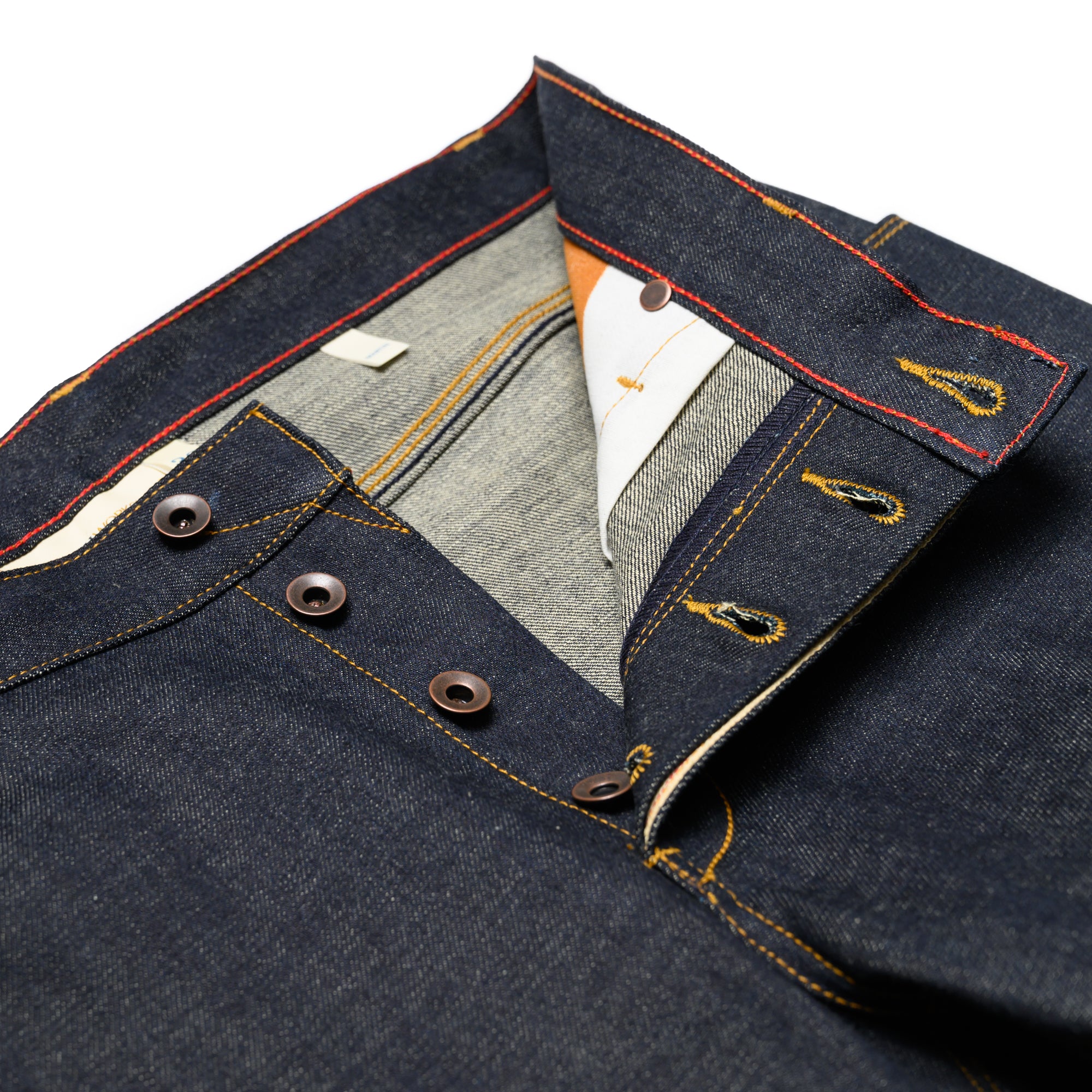 Raleigh Martin 13oz Nihon Menpu Selvedge Denim Button Fly Detail