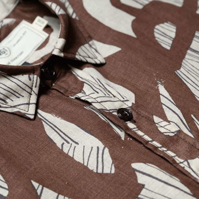 Oxford Shirt - Brown Shapes