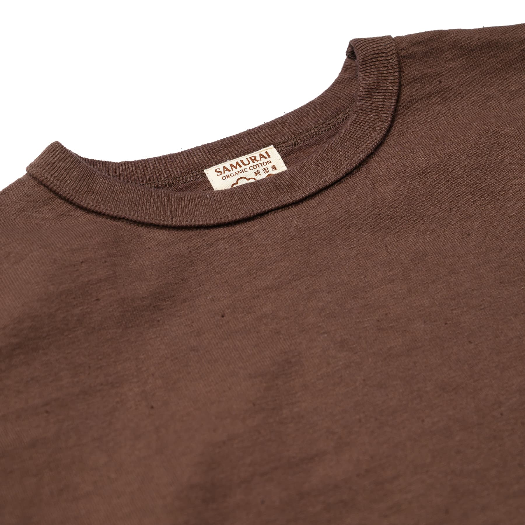 SJSLT-SC01 Japanese Cotton Made Crew Neck Tee - Kuri Dark