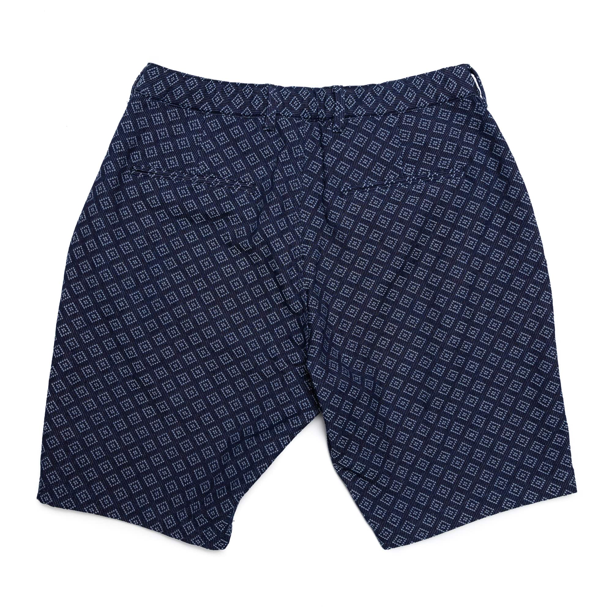 EZ Shorts - Natural Indigo Sashiko - Natural Indigo