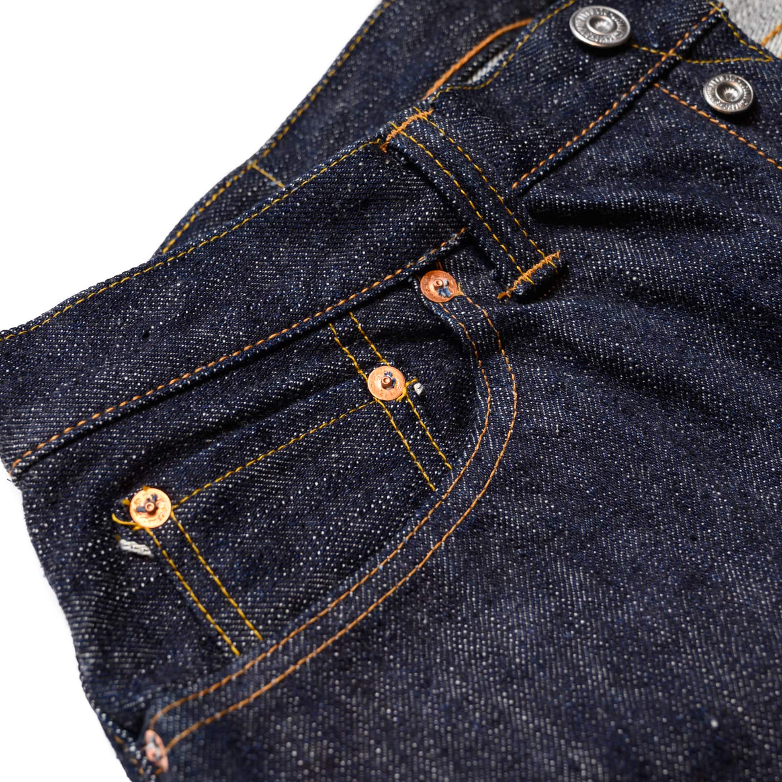 Samurai S710XX 19oz Slim Straight Rivet Detail