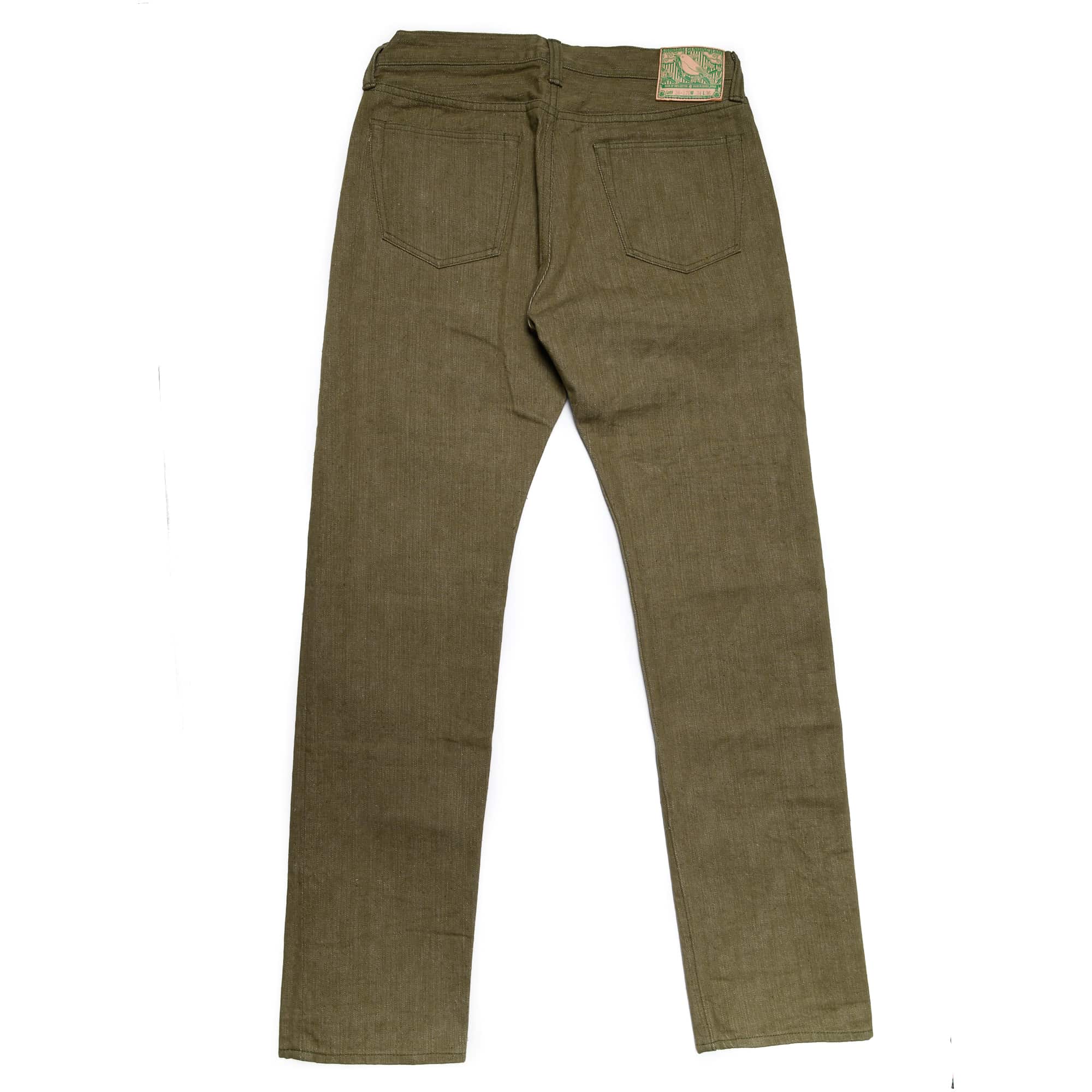 Samurai Jeans S0170GNX Uguisu Green Denim Slim Straight Jeans - Mildblend  Supply Co