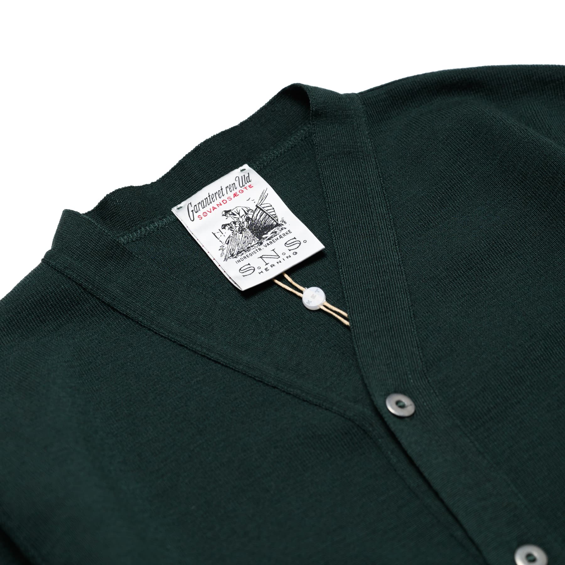 Marine II Cardigan - Thunder Green