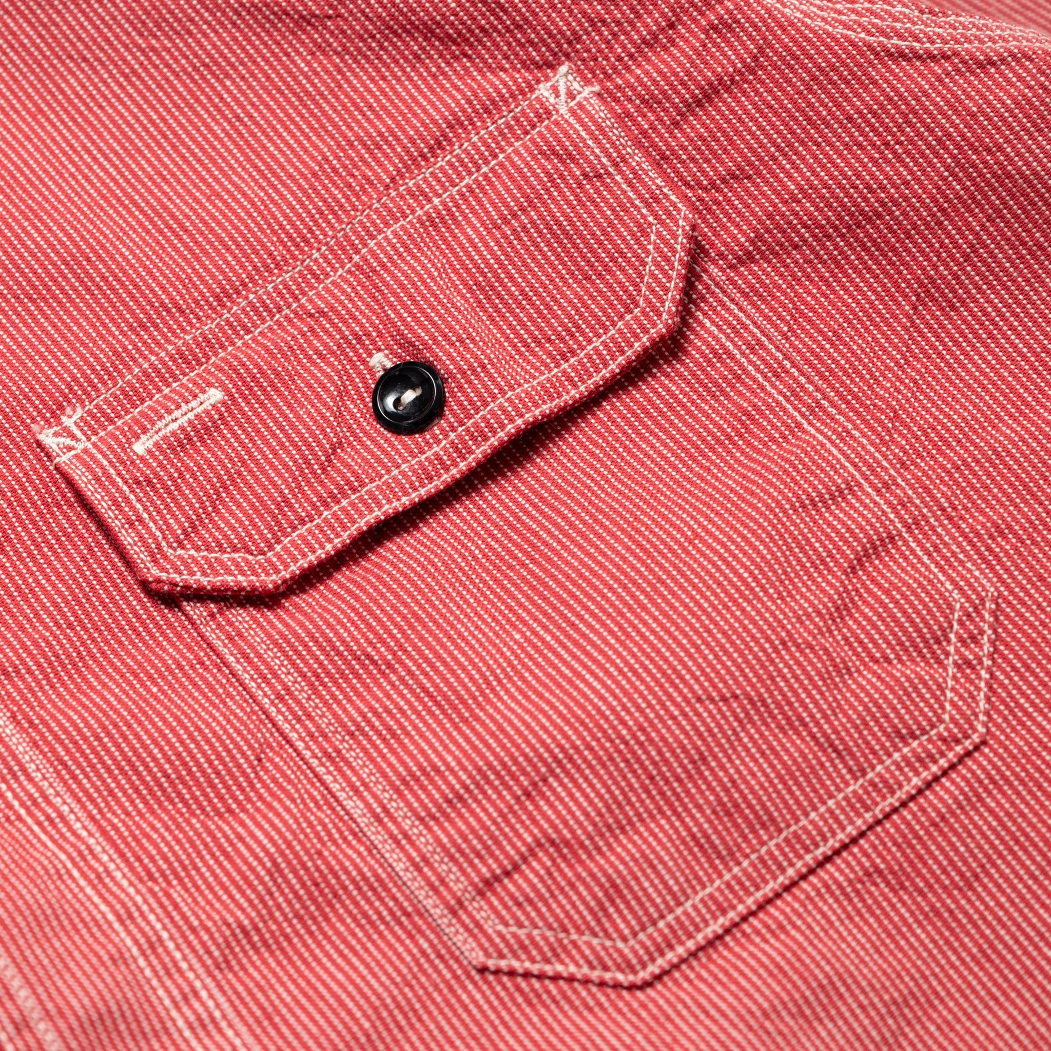 SC25511 Jean Cord Work Shirt - Red