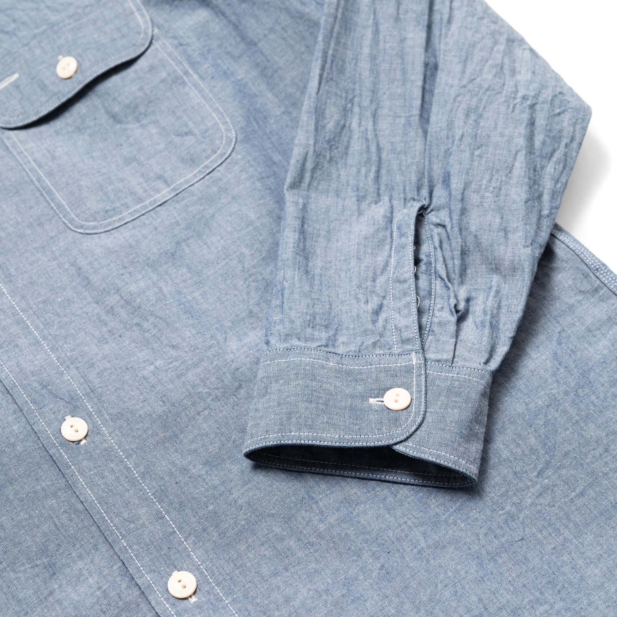 SC27850 Chambray Work Shirt - Blue