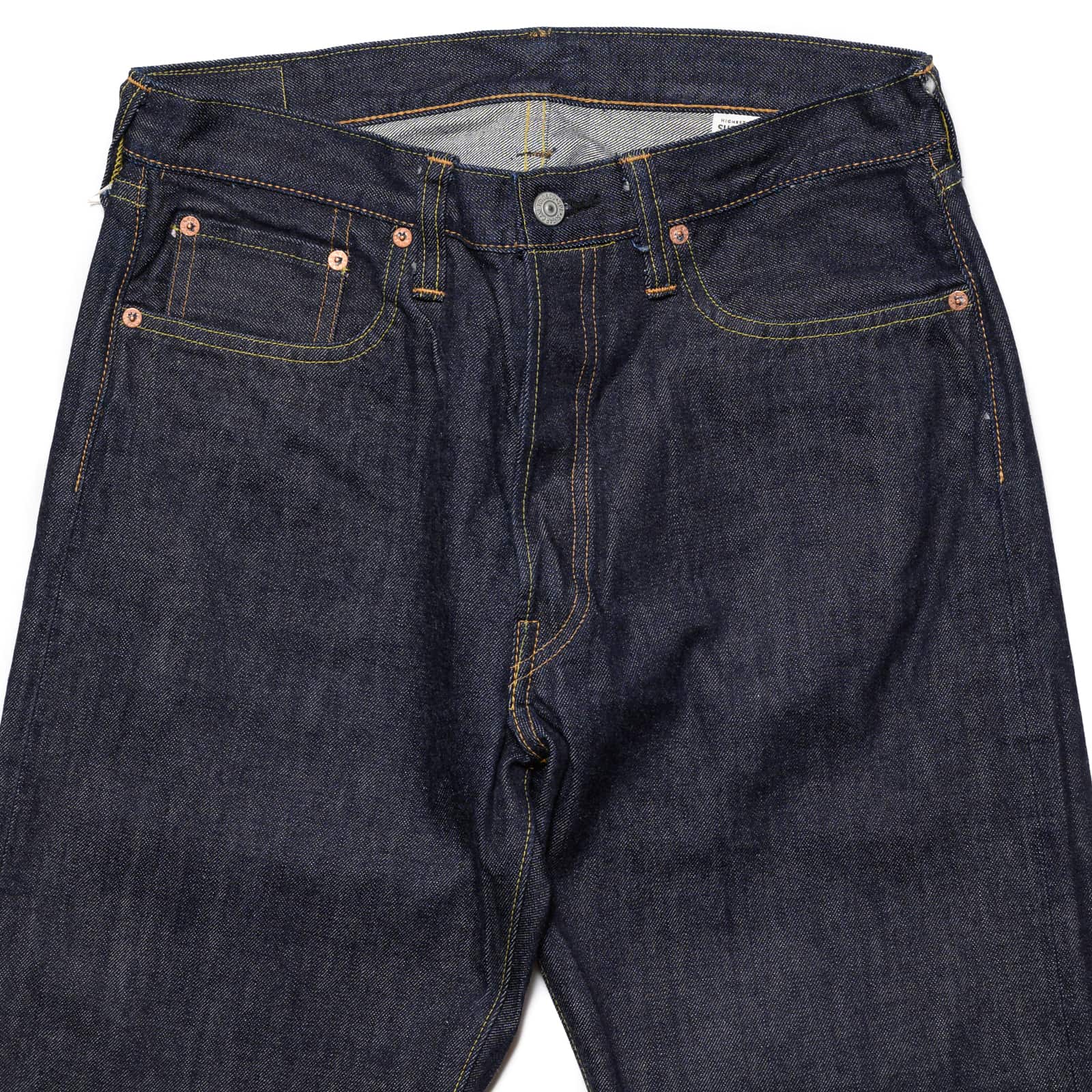 Sugar Cane SC41947 14.25oz Selvedge Regular Straight Indigo Top Block