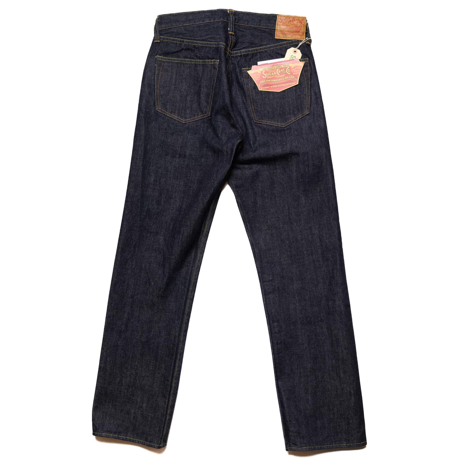 Sugar Cane SC41947 14.25oz Selvedge Regular Straight Indigo Rear