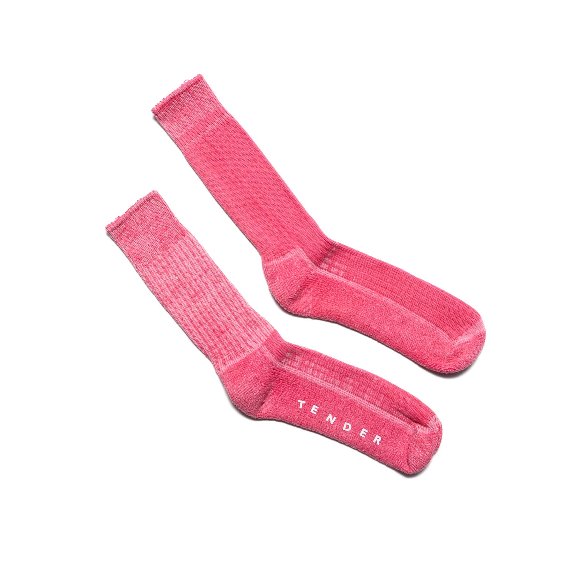 Cotton Rib Socks - Cochineal