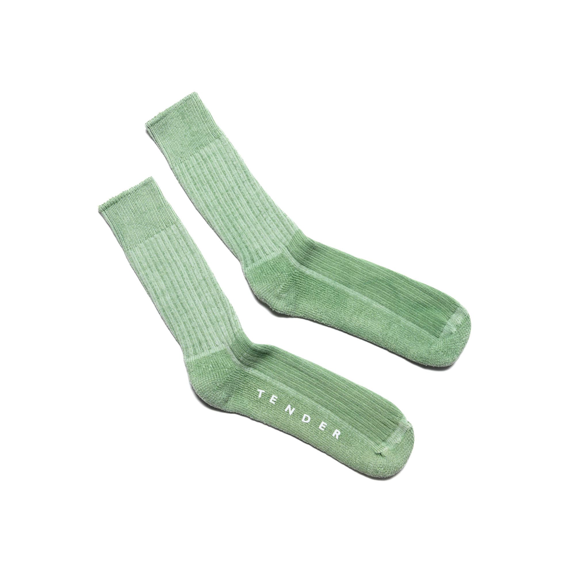 Cotton Rib Socks - Chlorophyll