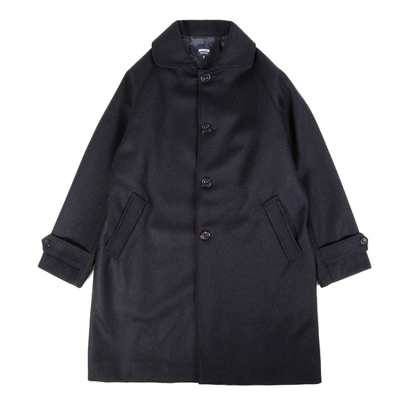 Arpenteur | Utile Coat Wool Melton | Navy | BlackBlue