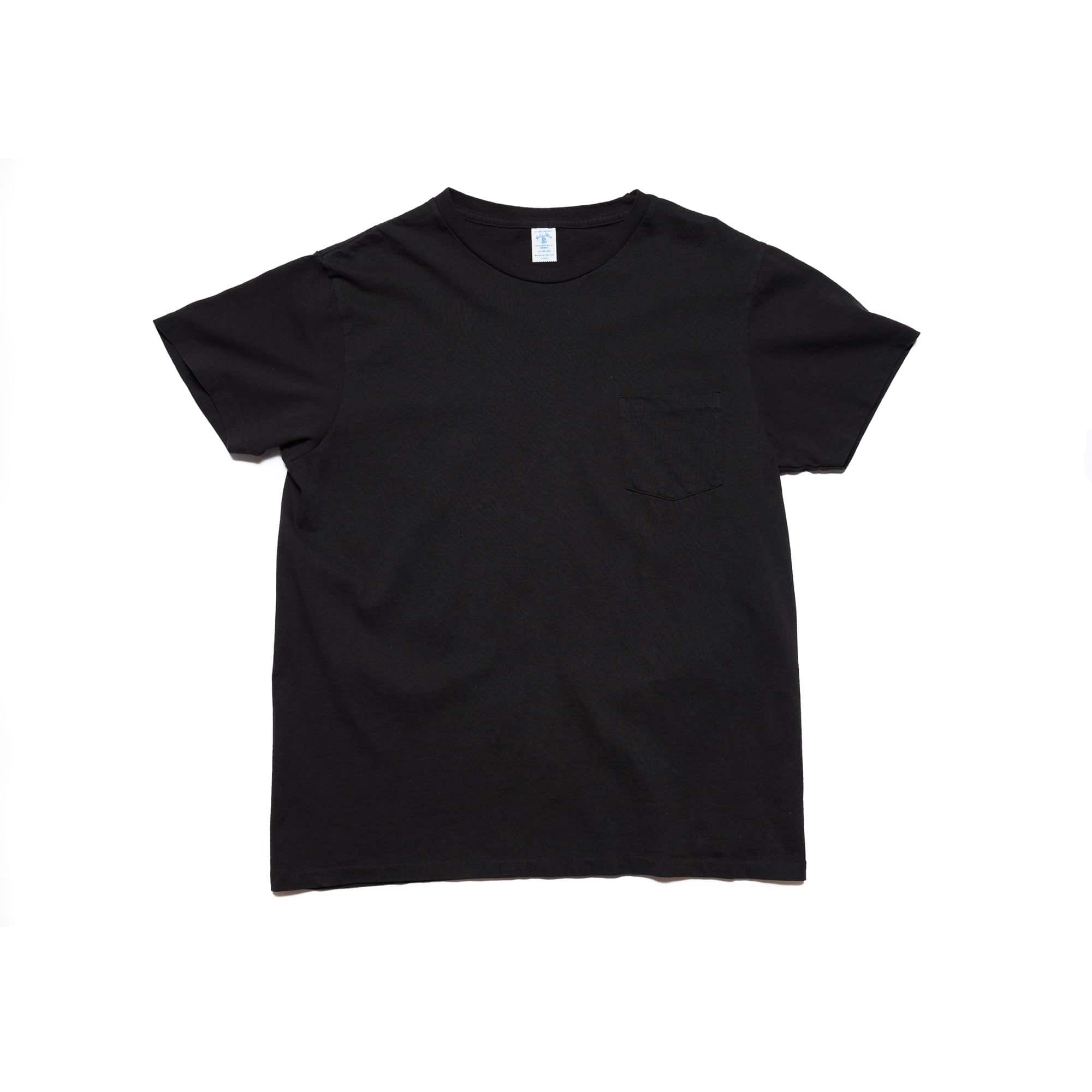 Velva Sheen Two Pack Pocket Tee Black