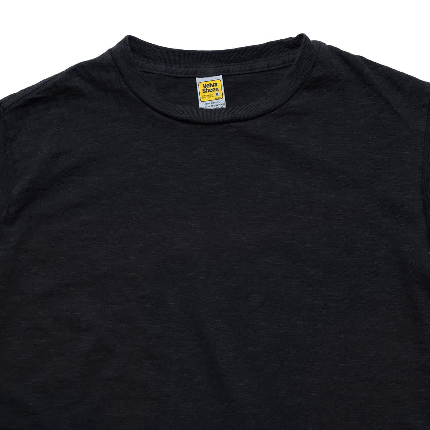 Velva Sheen Roll Tee Black Collar