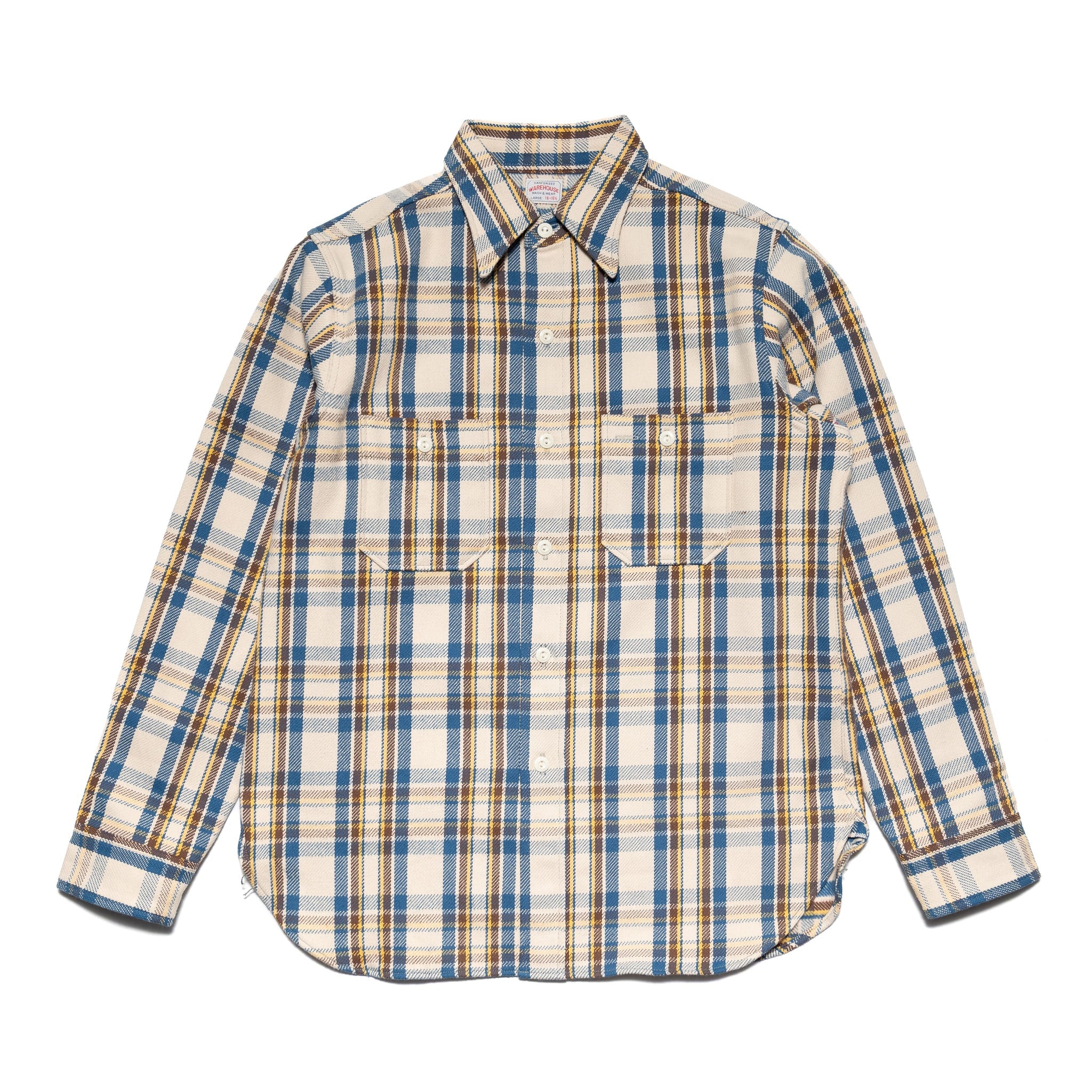 3104-N "B Pattern" Flannel Shirt - Blue