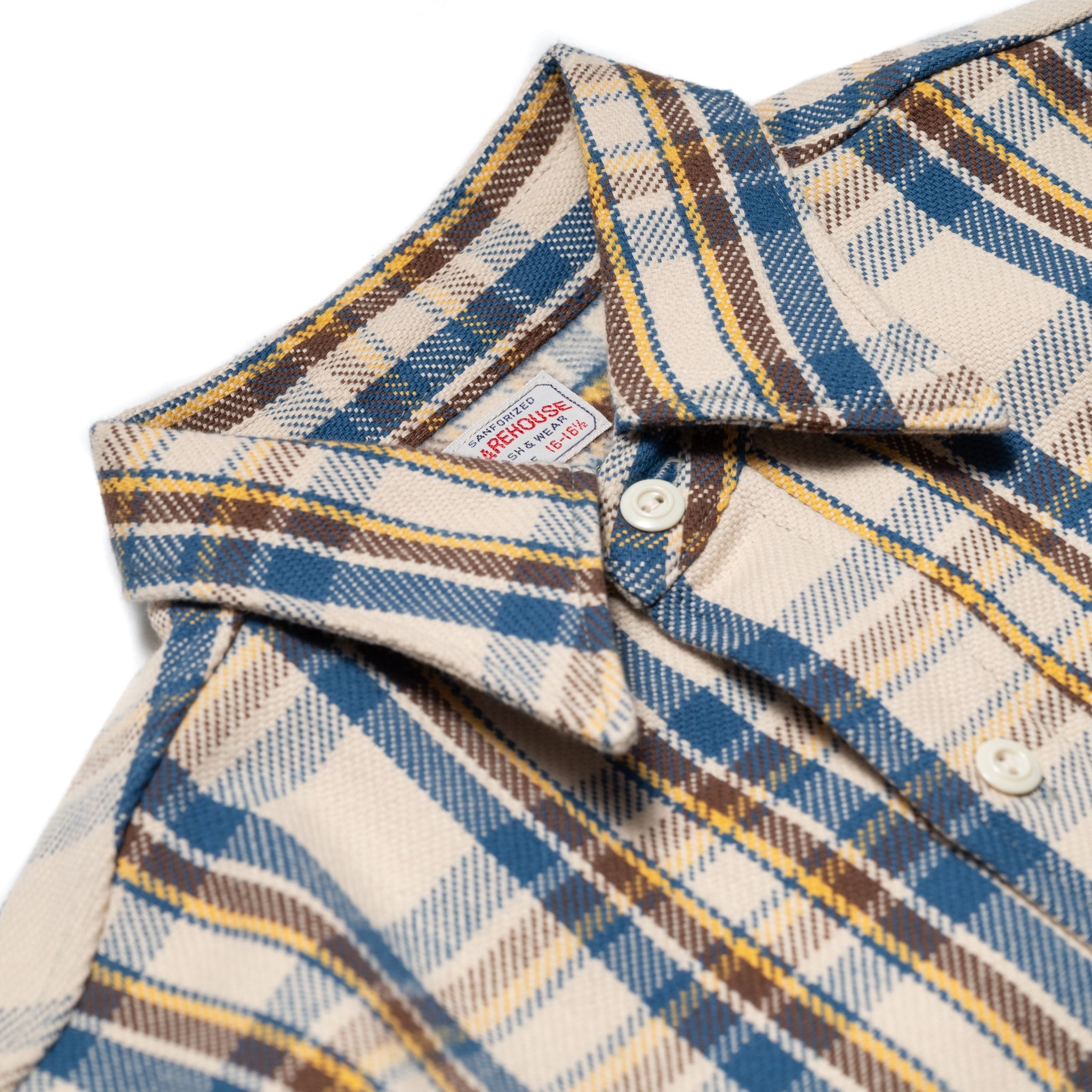 3104-N "B Pattern" Flannel Shirt - Blue