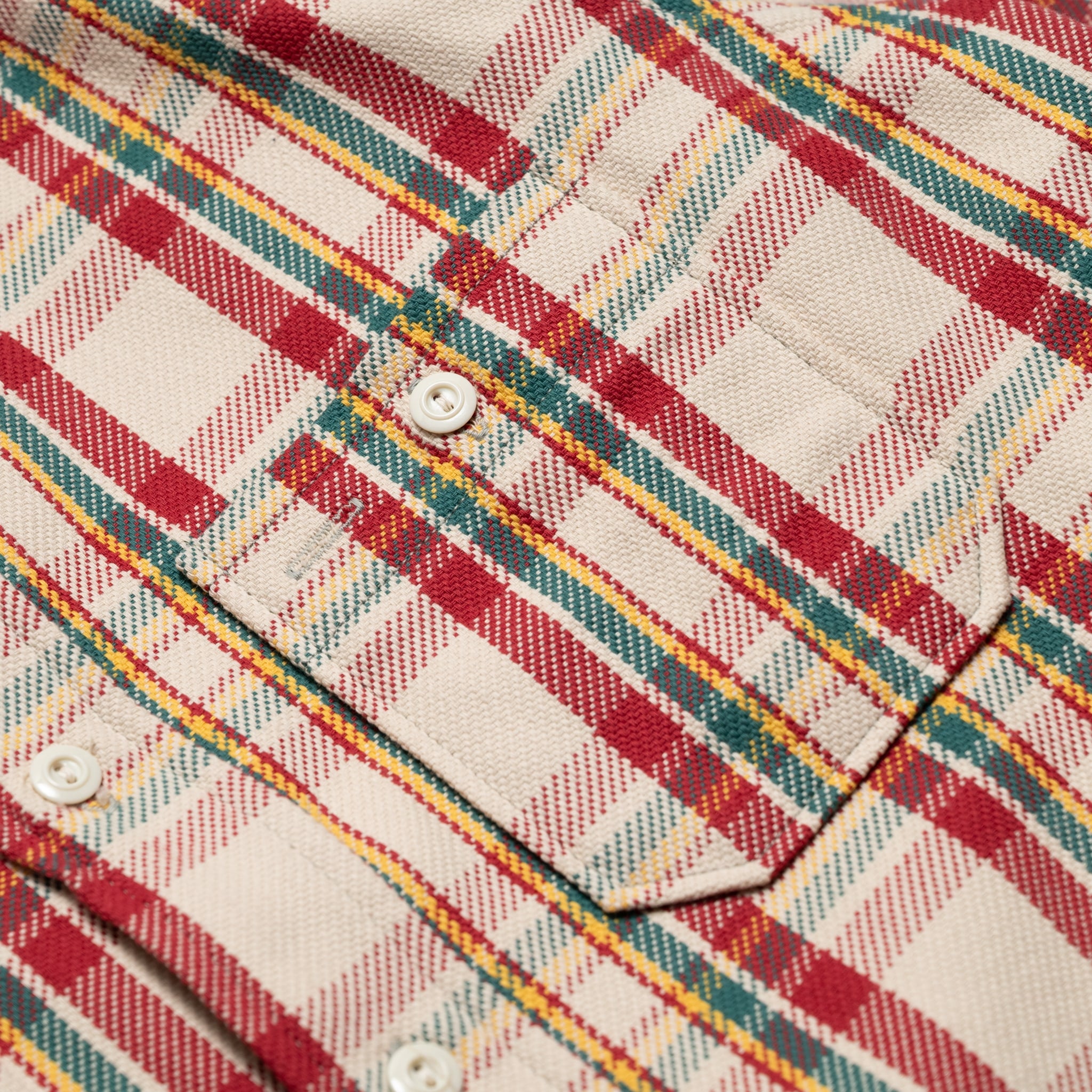 3104-N "B Pattern" Flannel Shirt - Red