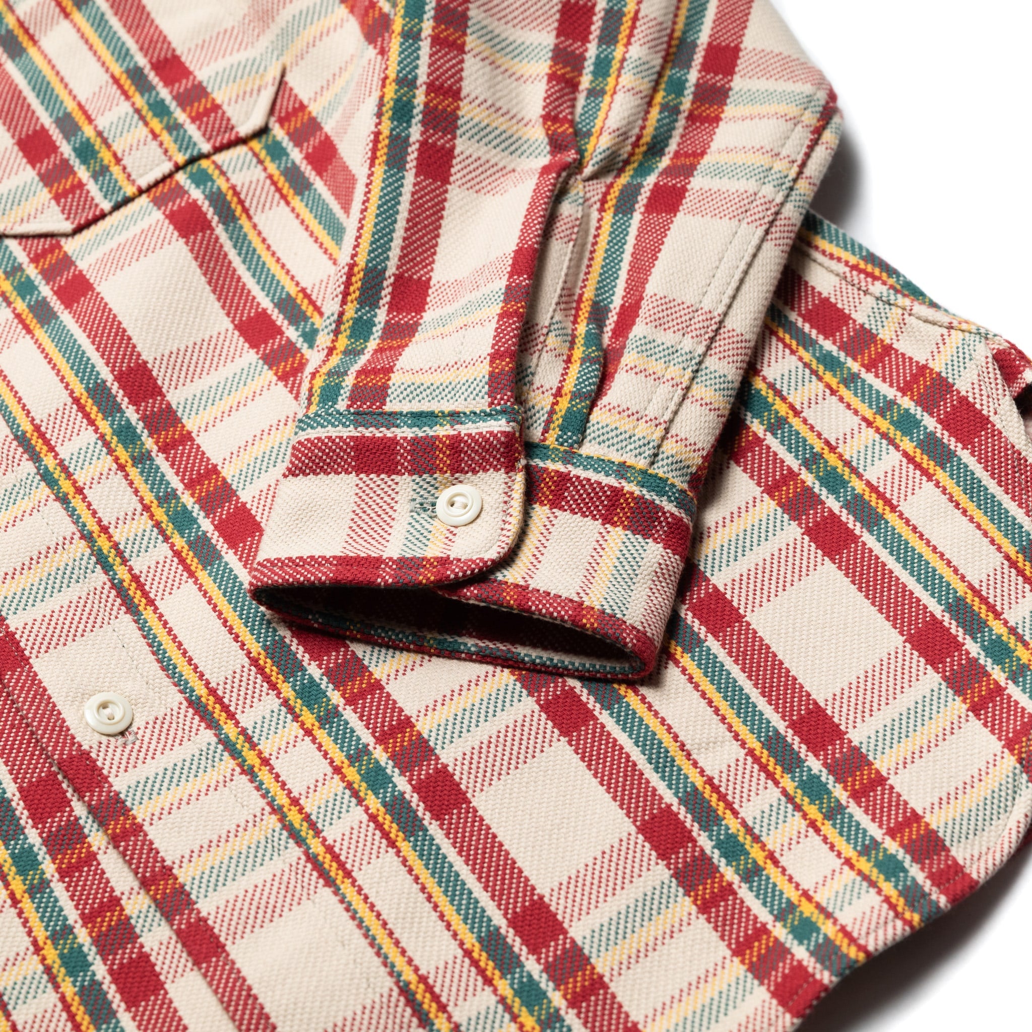 3104-N "B Pattern" Flannel Shirt - Red