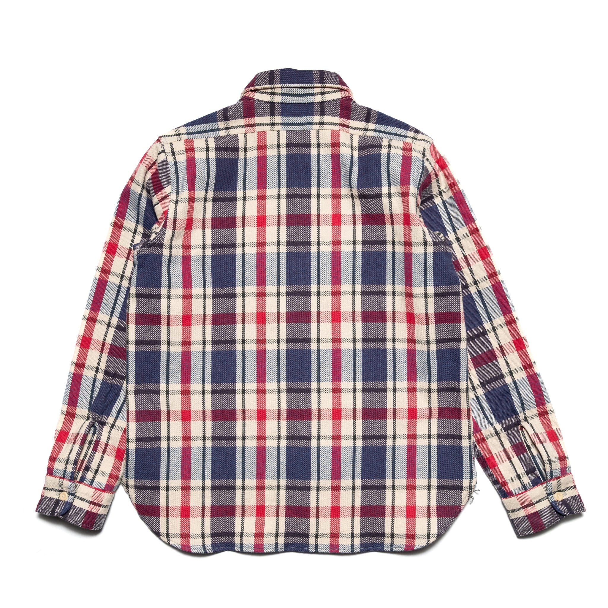 3104-N "D Pattern" Flannel Shirt - Blue