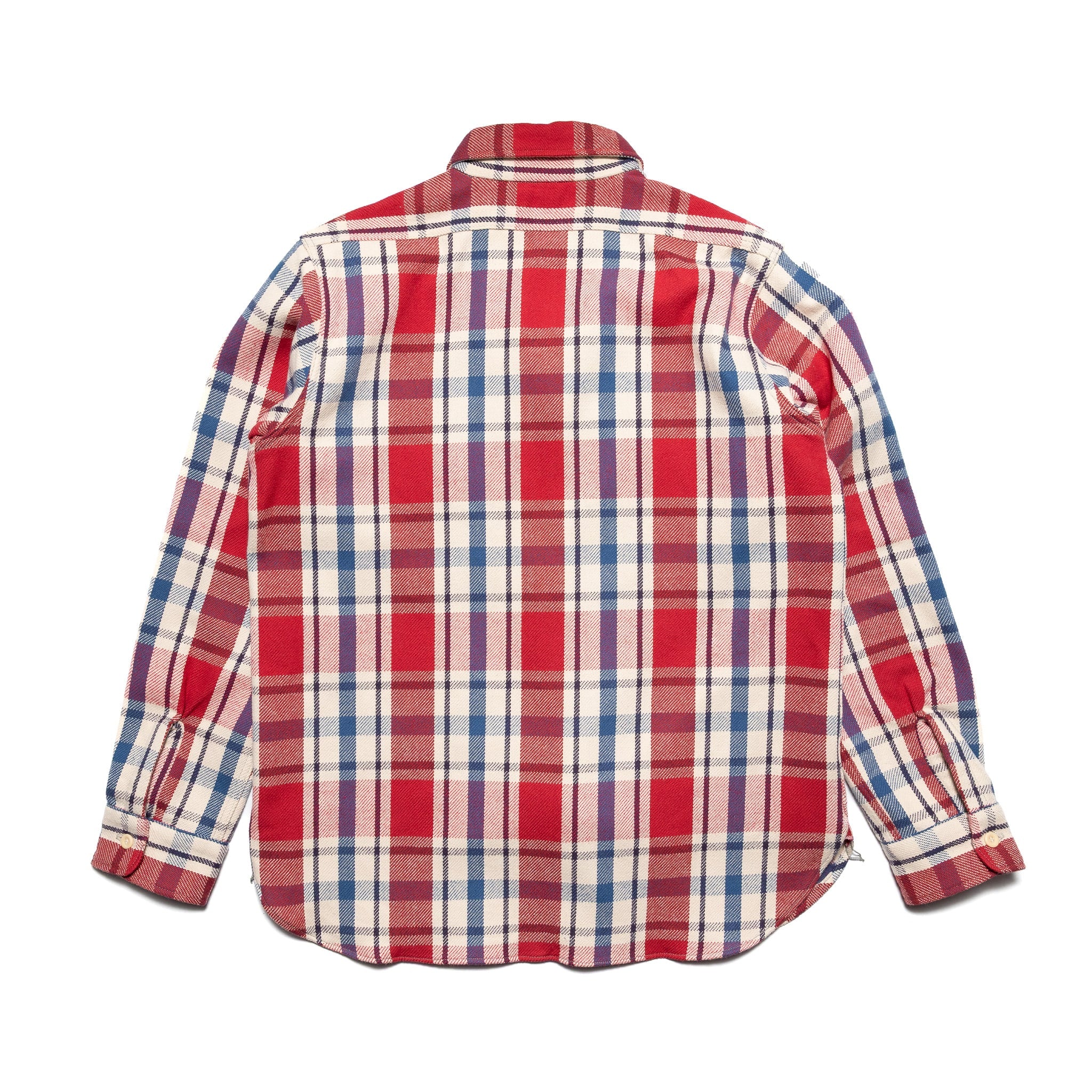 3104-N "D Pattern" Flannel Shirt - Red