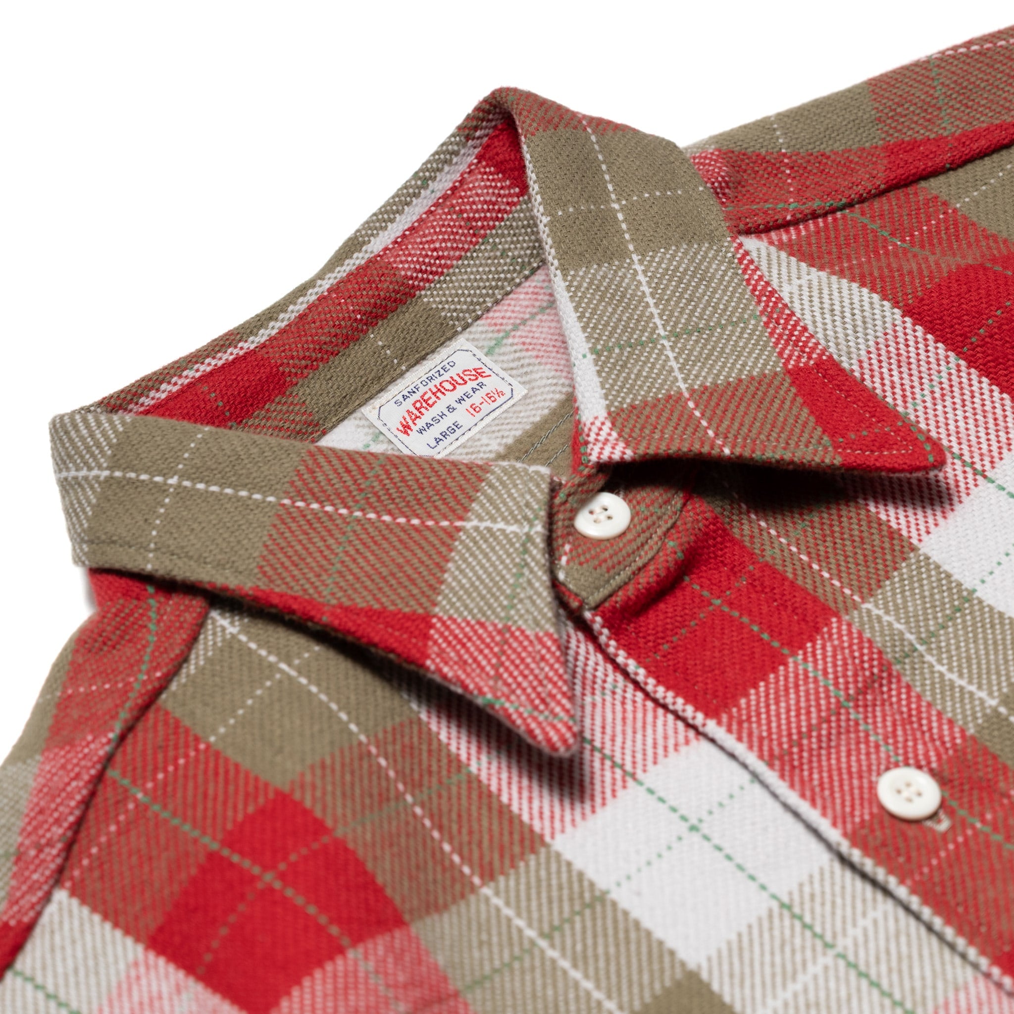 3104-N "E Pattern" Flannel Shirt - Red