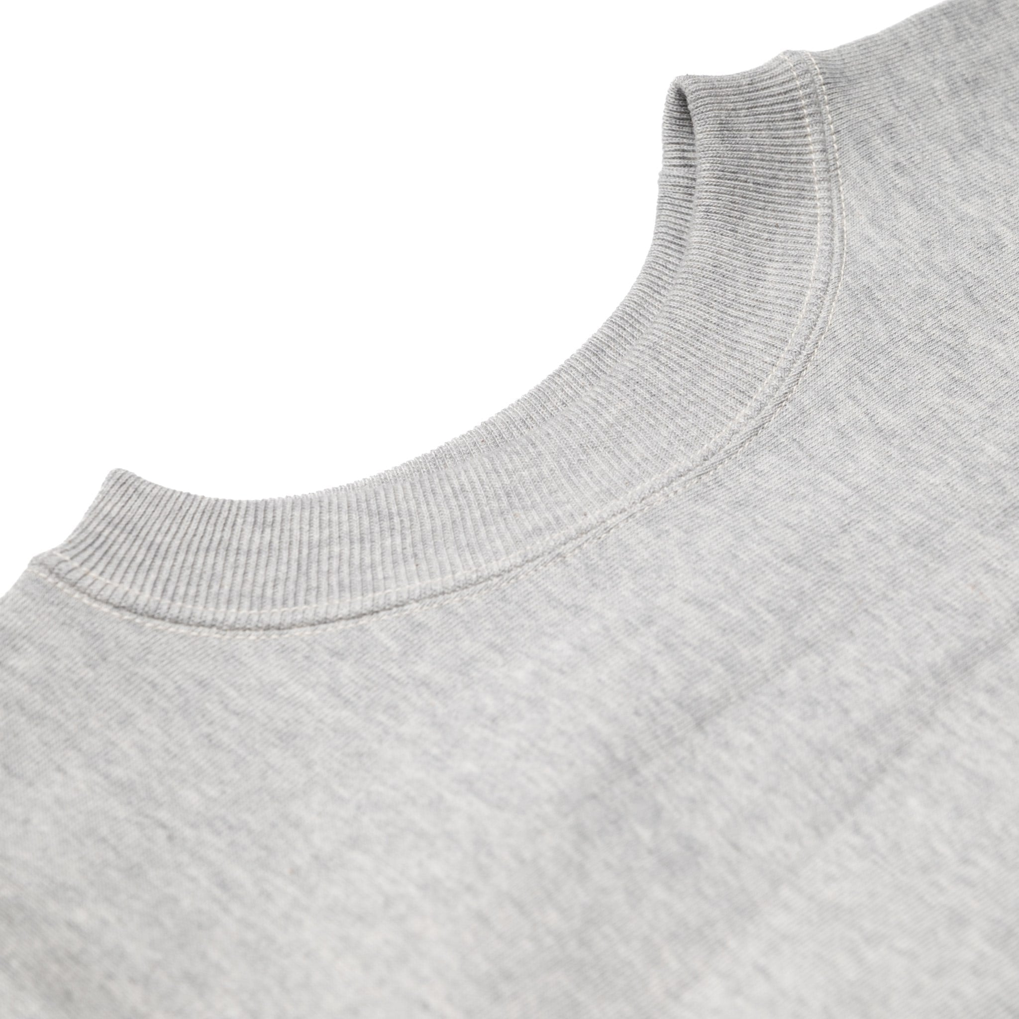 483 Reverse Weave Loopwheel Sweatshirt - Heather Grey