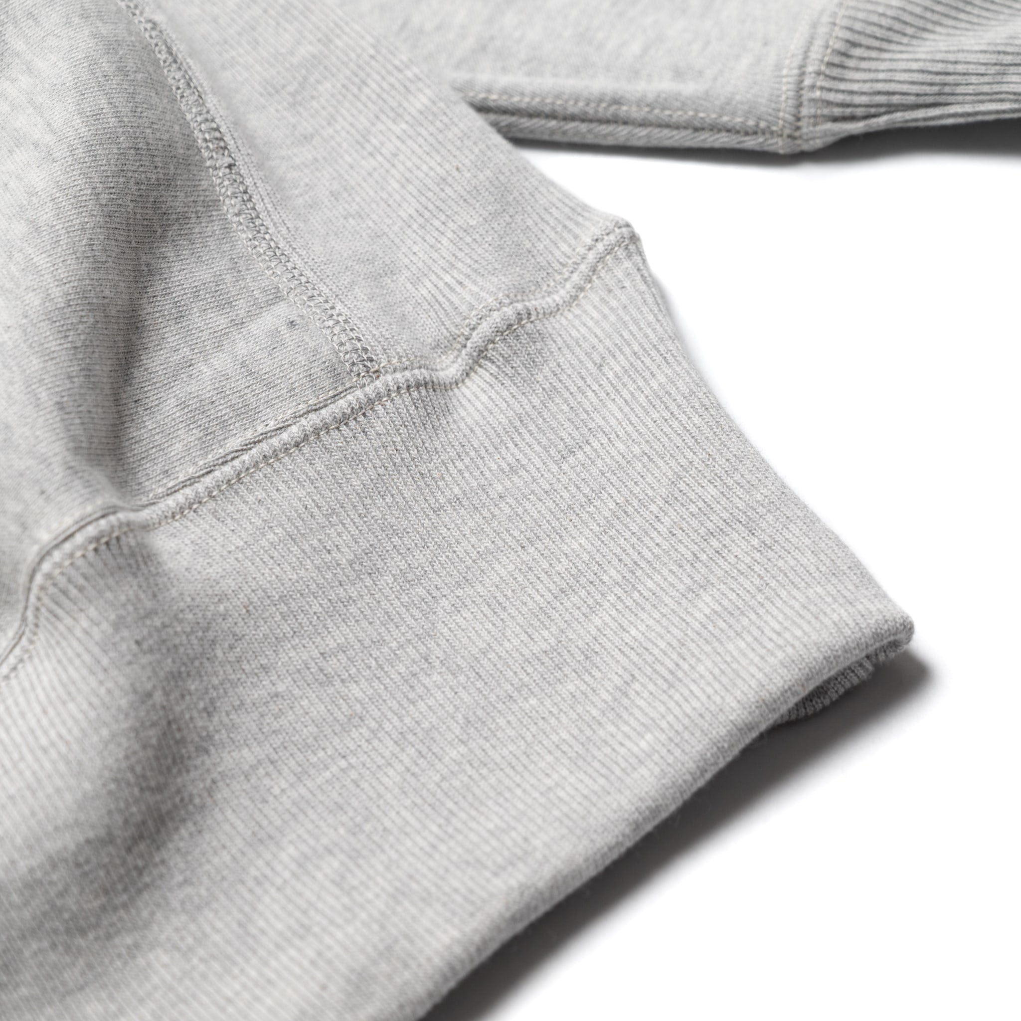 483 Reverse Weave Loopwheel Sweatshirt - Heather Grey