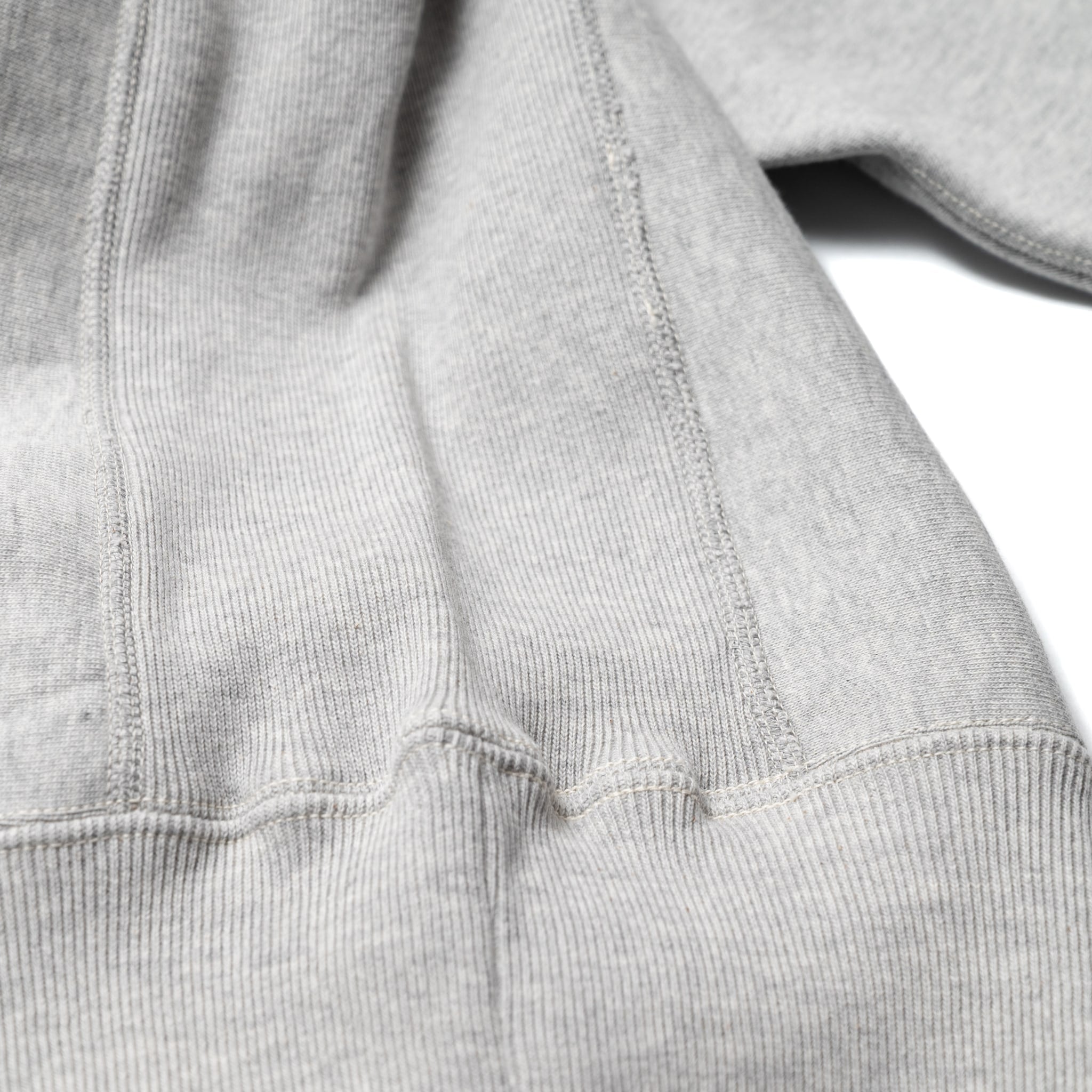 483 Reverse Weave Loopwheel Sweatshirt - Heather Grey