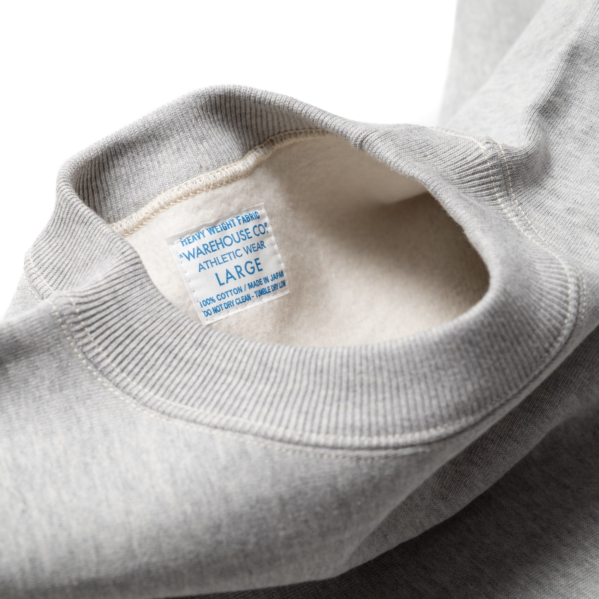 483 Reverse Weave Loopwheel Sweatshirt - Heather Grey