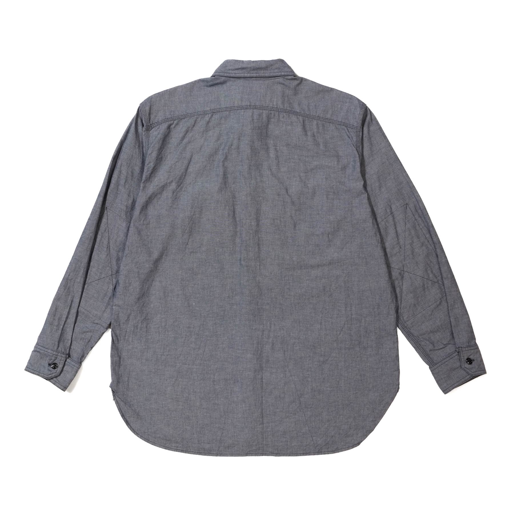 Engineered Garments Work Shirt Indigo Cotton Chambray | BlackBlue