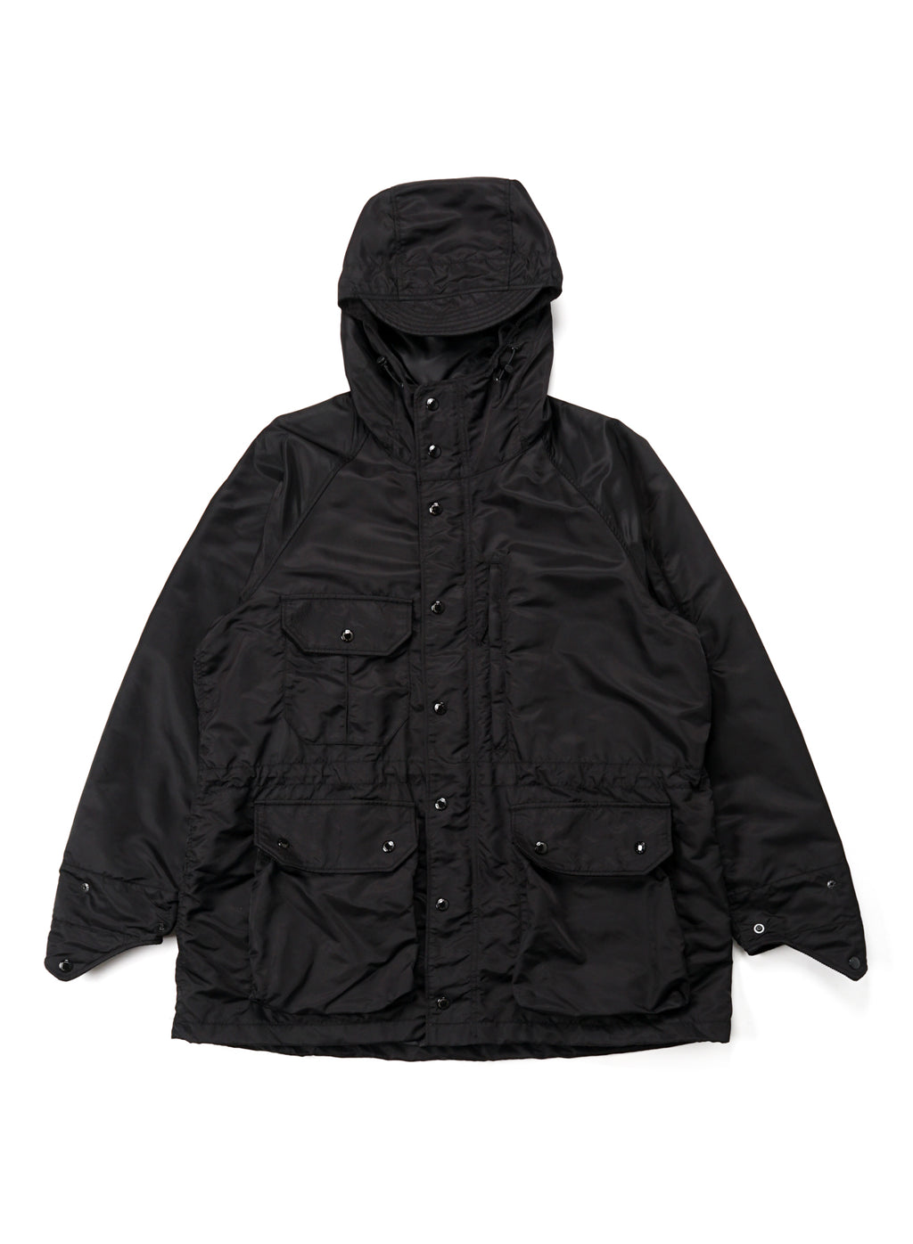 Engineered Garments | Field Parka | Black Flight Satin Nylon