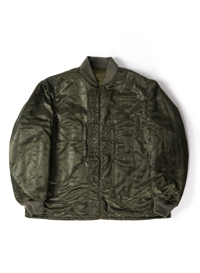 Engineered Garments | Aviator Jacket | Olive Flight Satin Nylon 